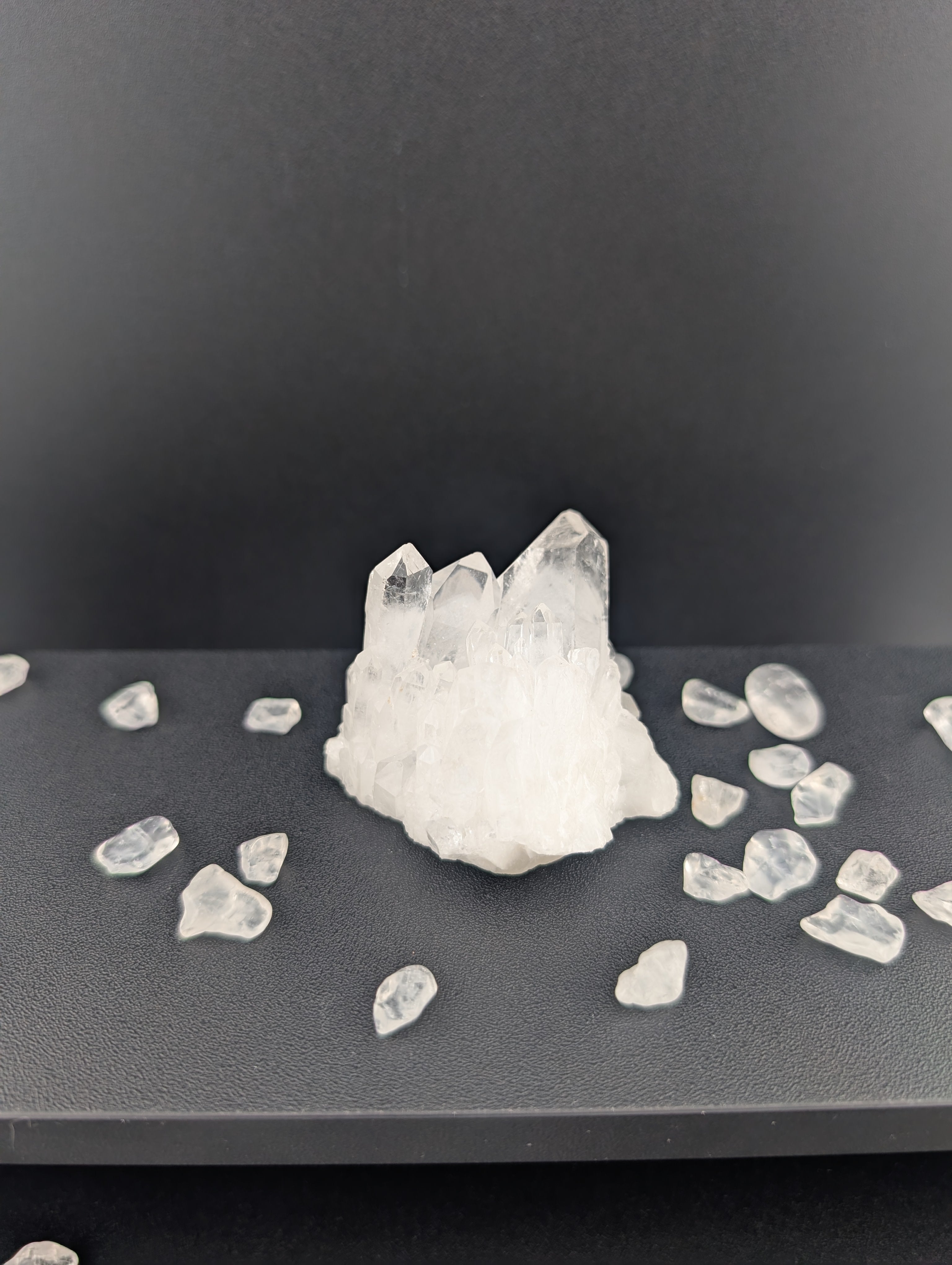 Bergkristall Cluster/Spitze