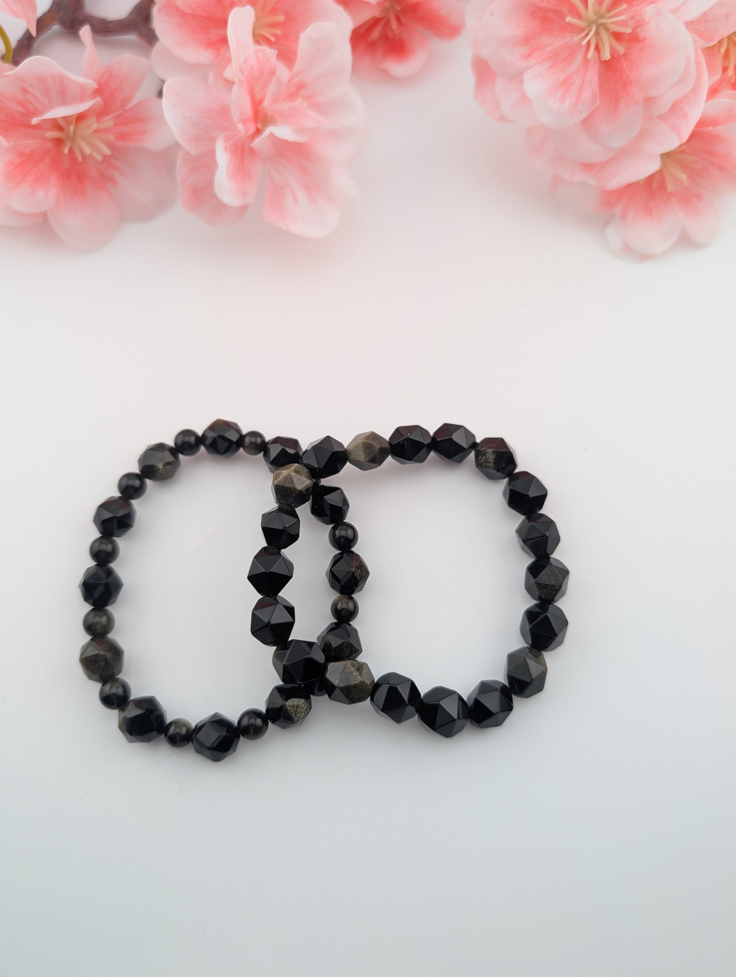 Golden Obsidian Armband