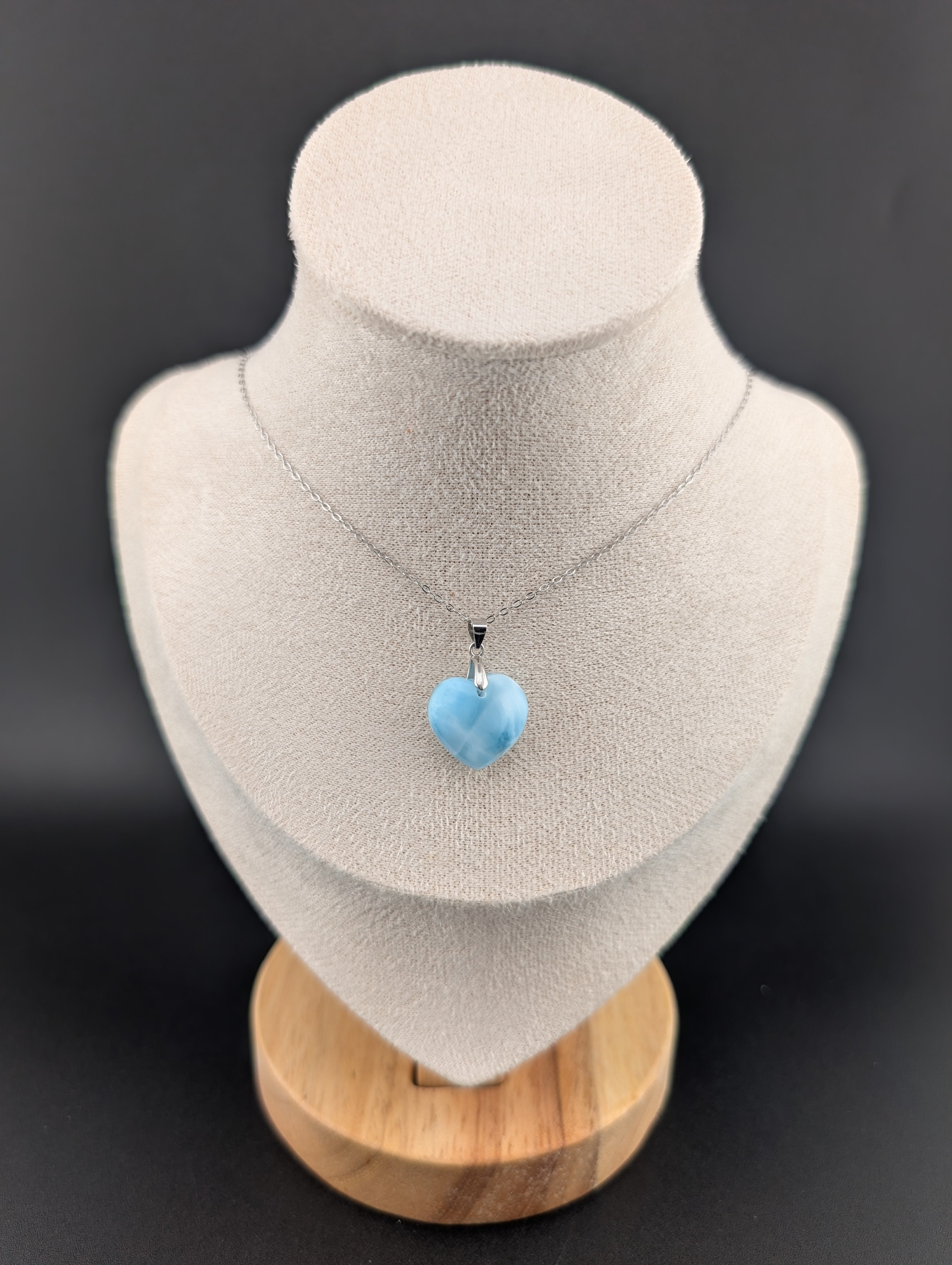 Larimar Anhänger S925 Herz
