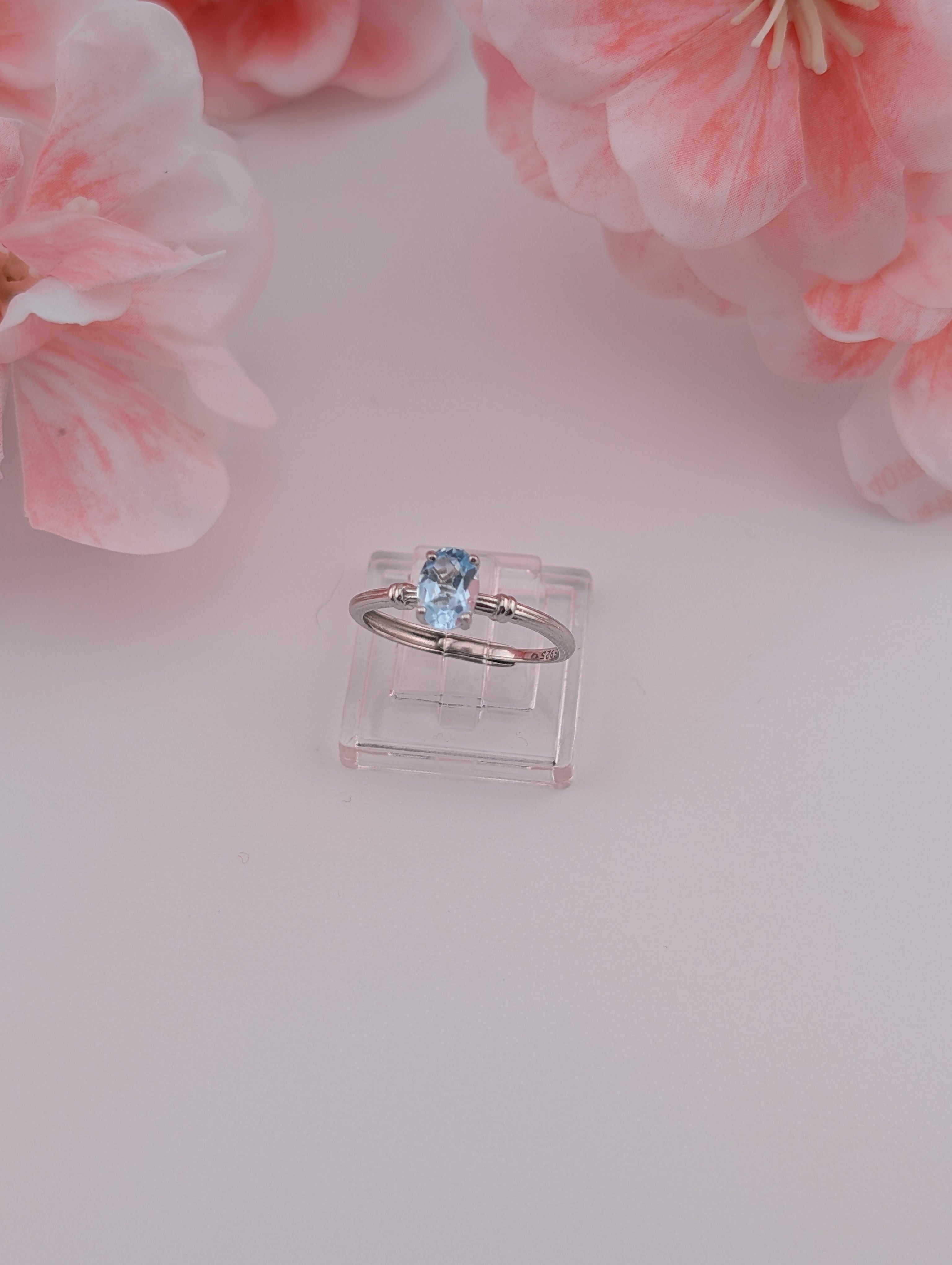 Blauer Topas Ring S925