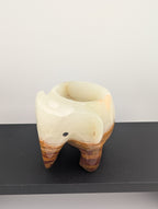 Onyx Teelichthalter Elefant