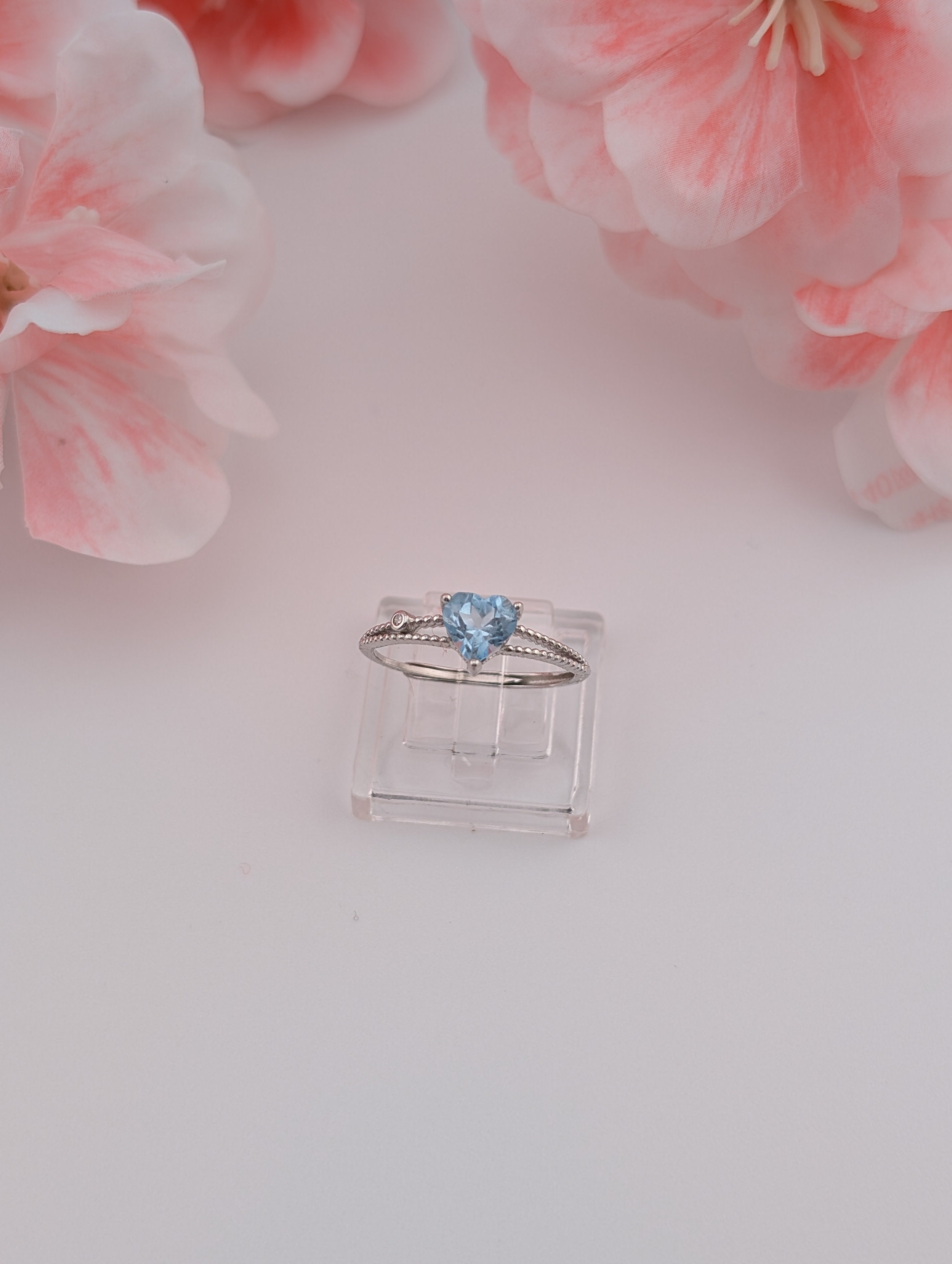 Blauer Topas Ring S925