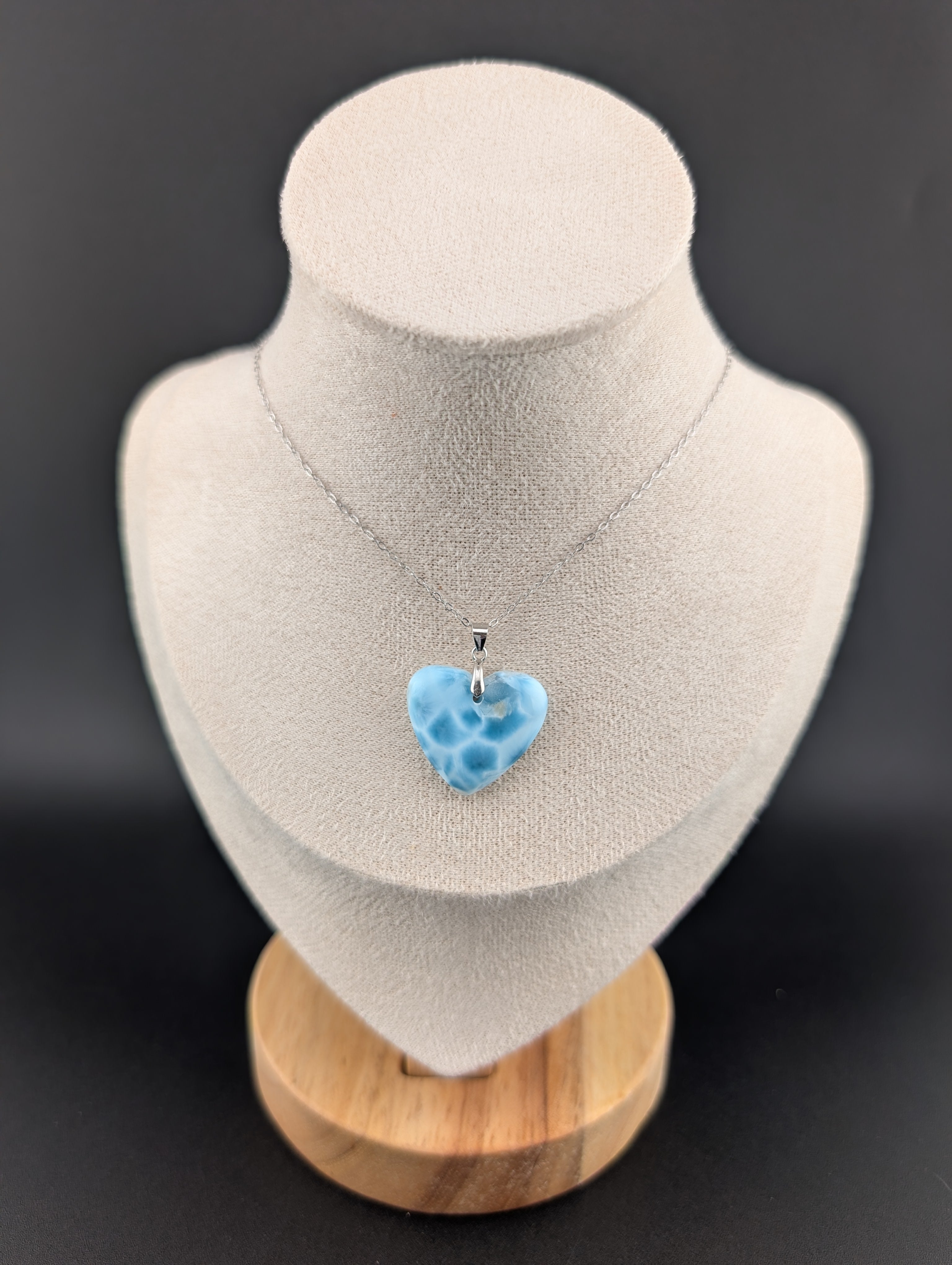 Larimar Anhänger S925 Herz