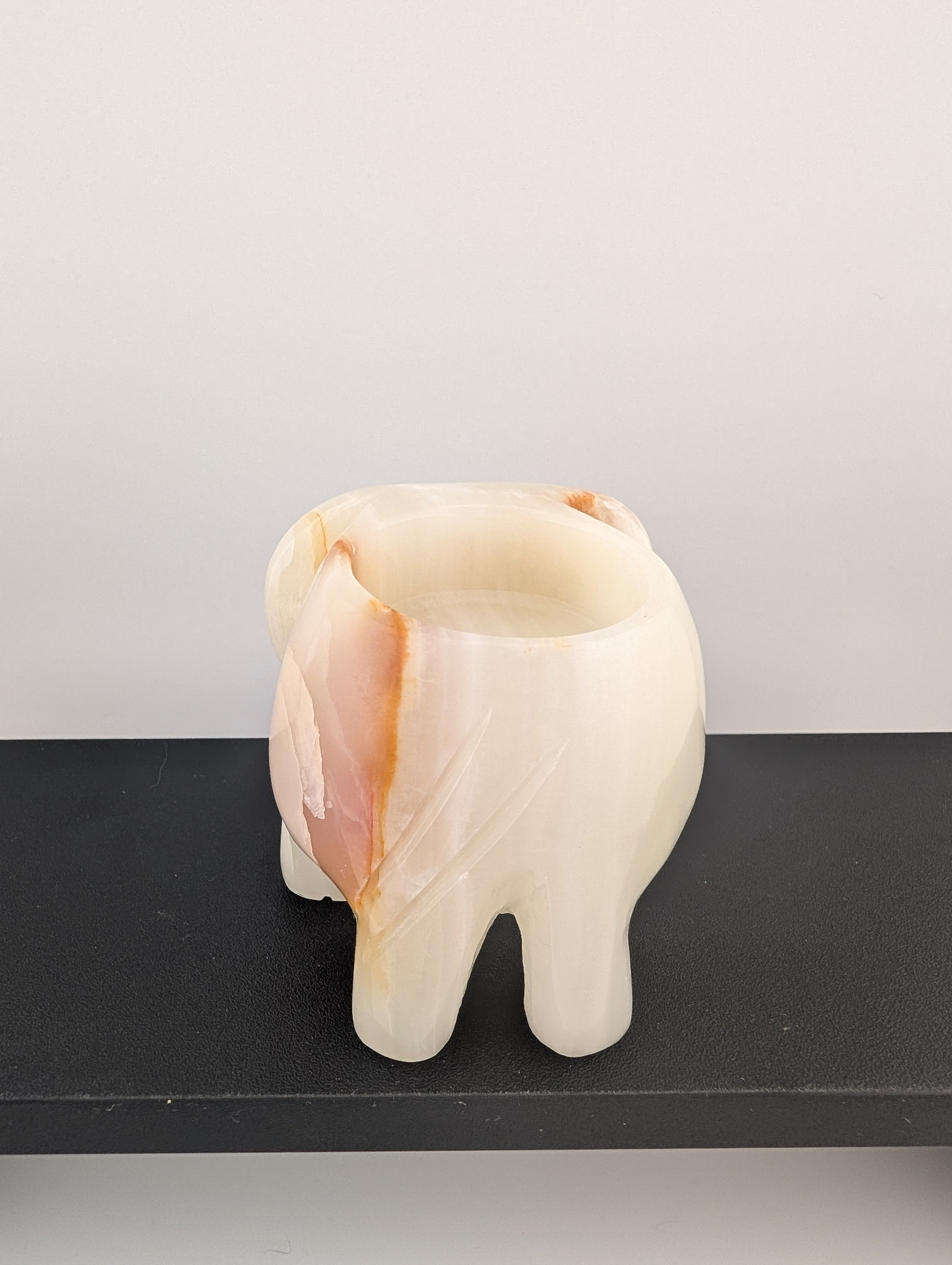 Onyx Teelichthalter Elefant