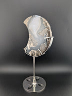 Vulkan Achat Mond auf Ständer