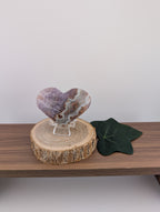 Amethyst Herz mit Mexikan Crazy Lace Achat