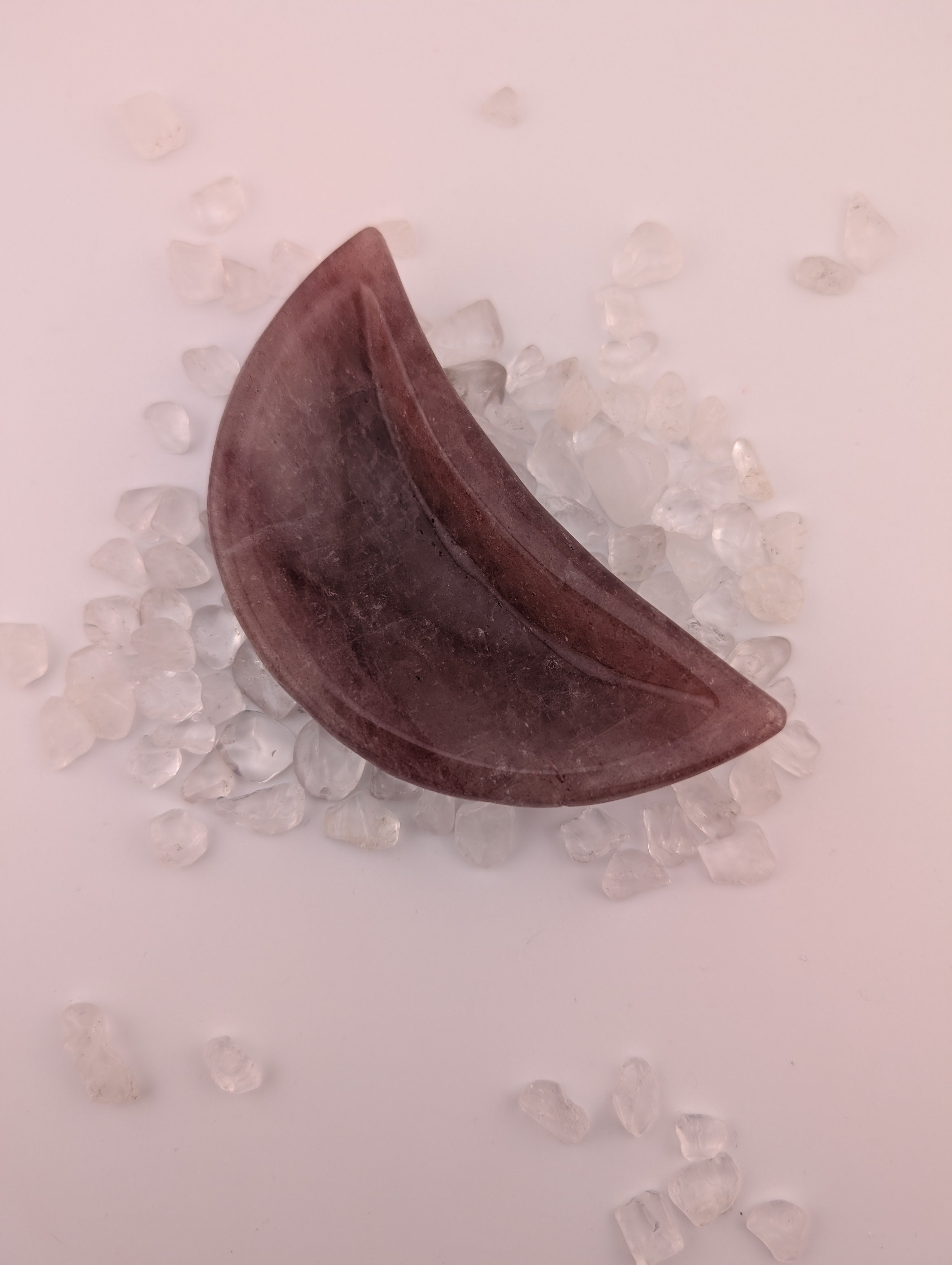 Erdbeerquarz Schale