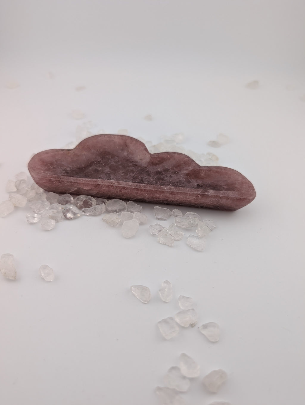 Erdbeerquarz Schale