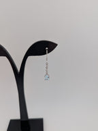 blauer Topaz Ohrringe S925