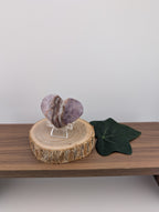 Amethyst Herz mit Mexikan Crazy Lace Achat