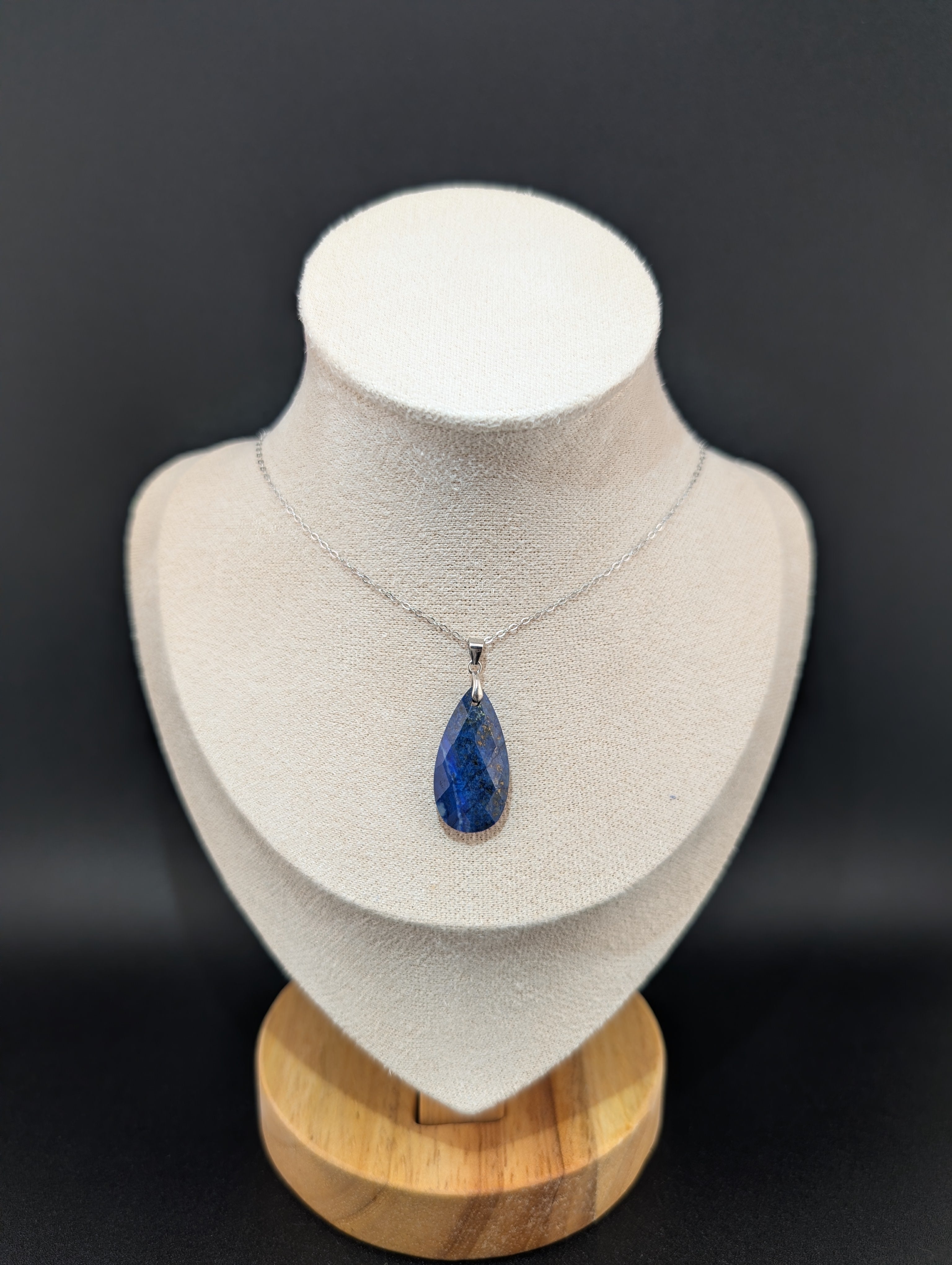 Lapislazuli Anhänger facettiert