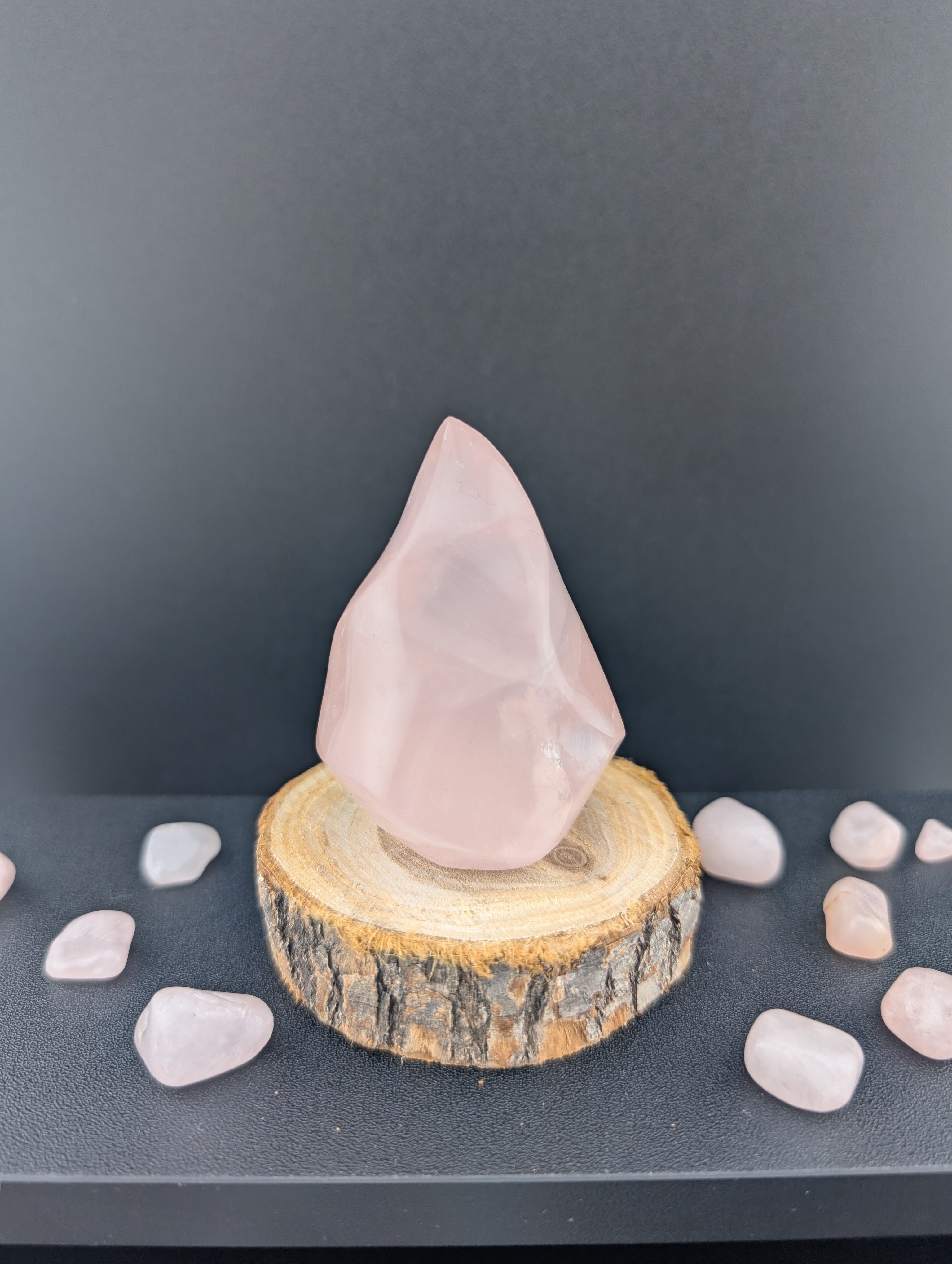 Rosenquarz Flamme