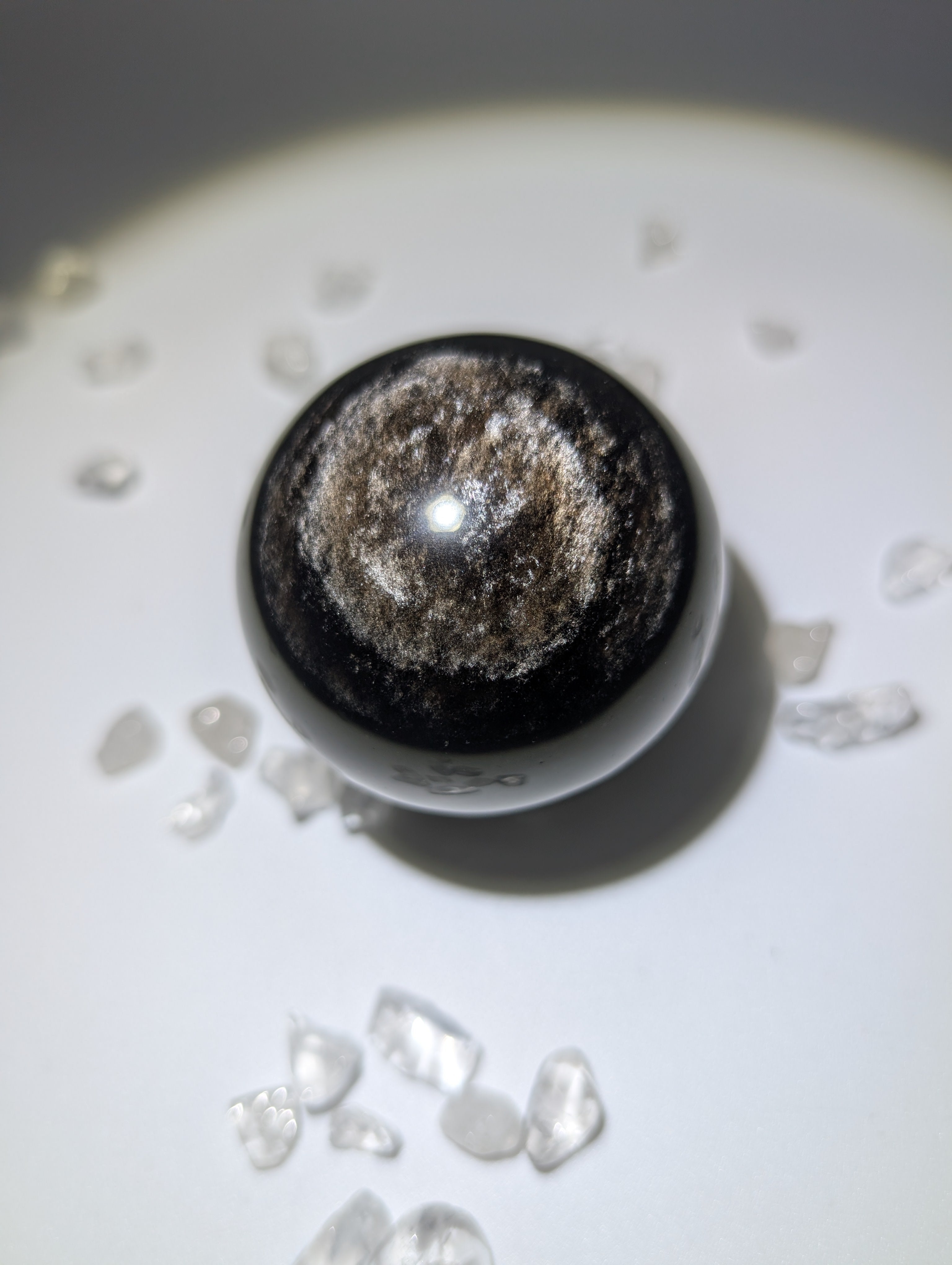 Silber Osidian Kugel
