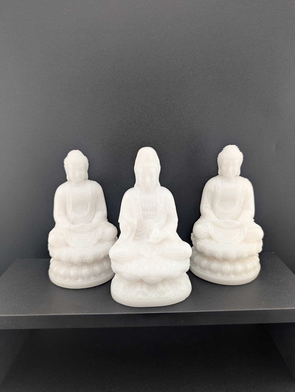weiße Jade Buddha