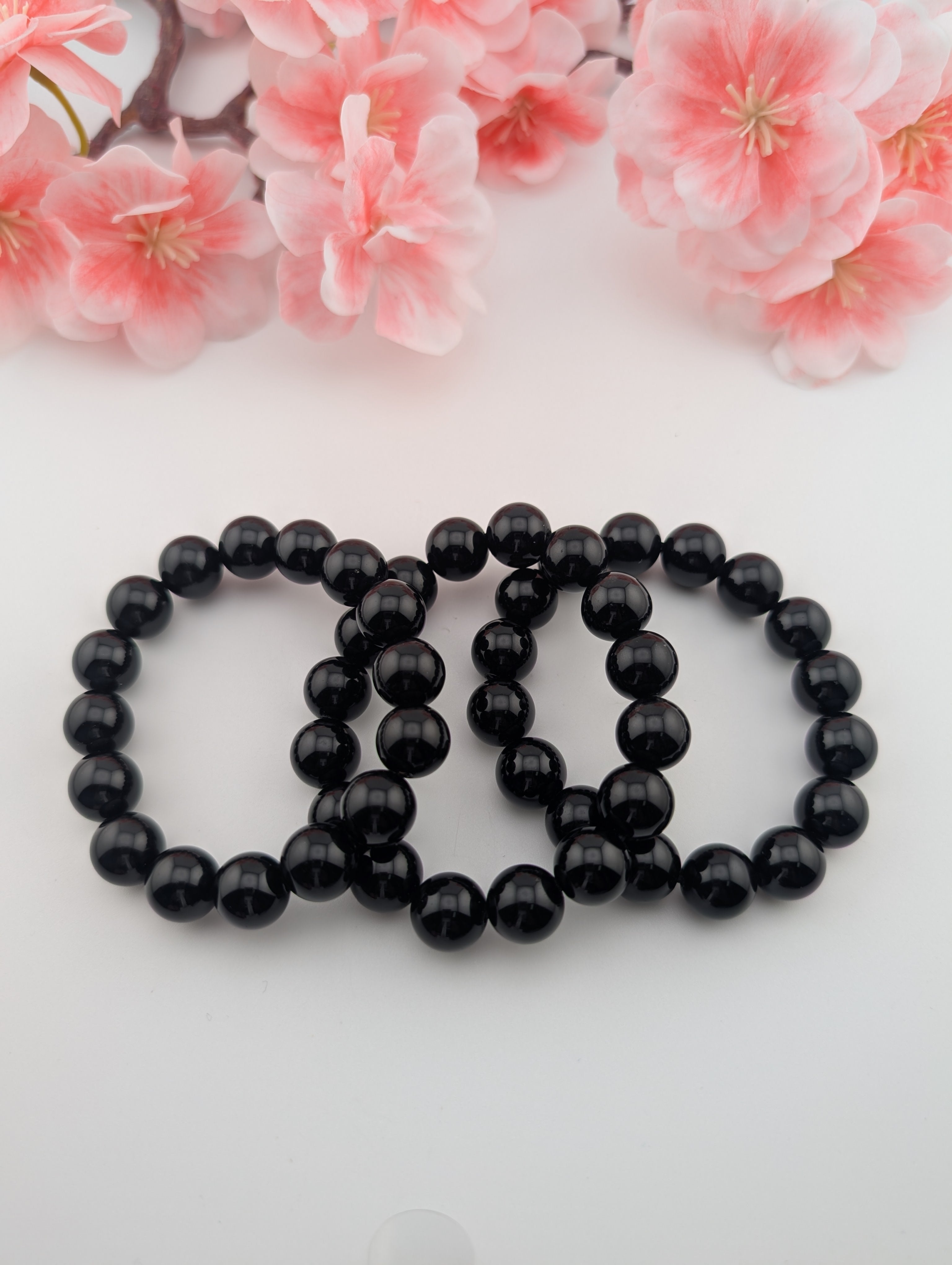 Obsidian Armband 12 mm