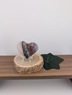 Amethyst Herz mit Mexikan Crazy Lace Achat