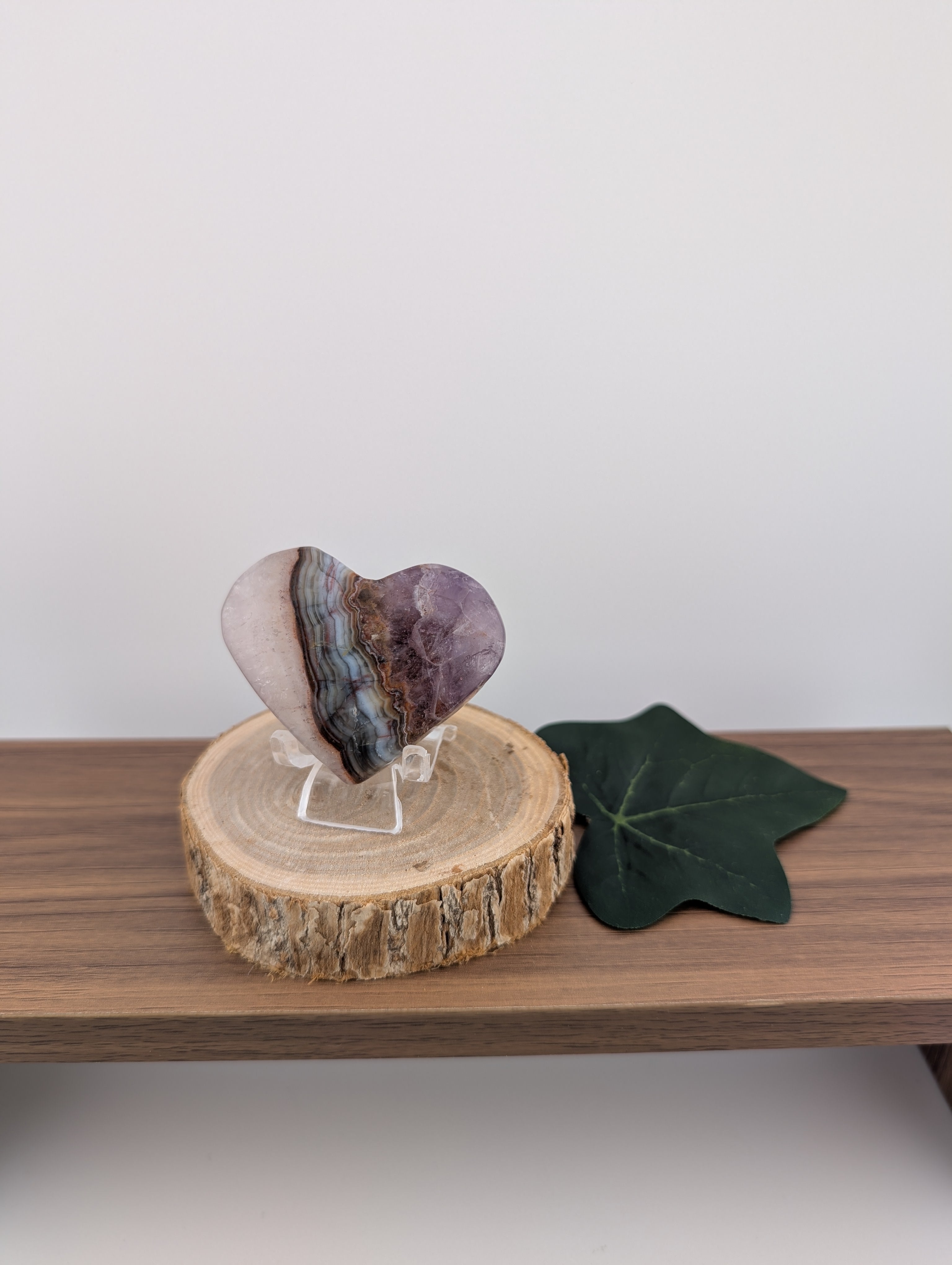 Amethyst Herz mit Mexikan Crazy Lace Achat