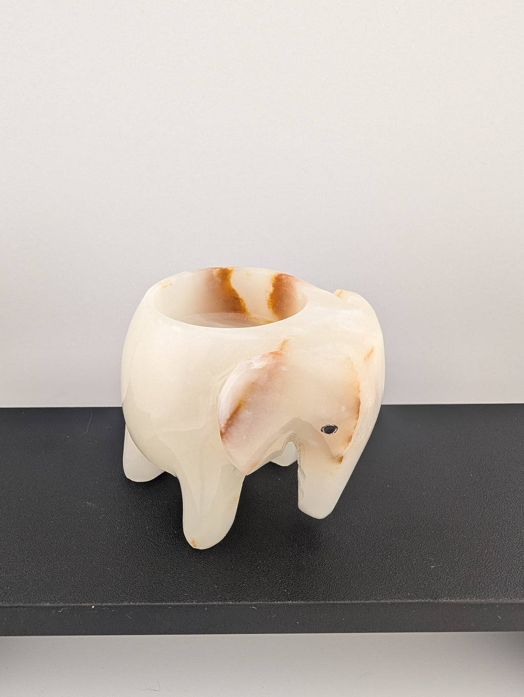 Onyx Teelichthalter Elefant