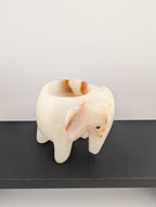 Onyx Teelichthalter Elefant
