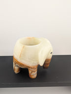 Onyx Teelichthalter Elefant