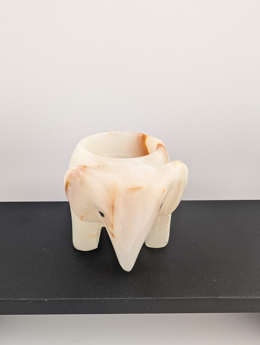 Onyx Teelichthalter Elefant