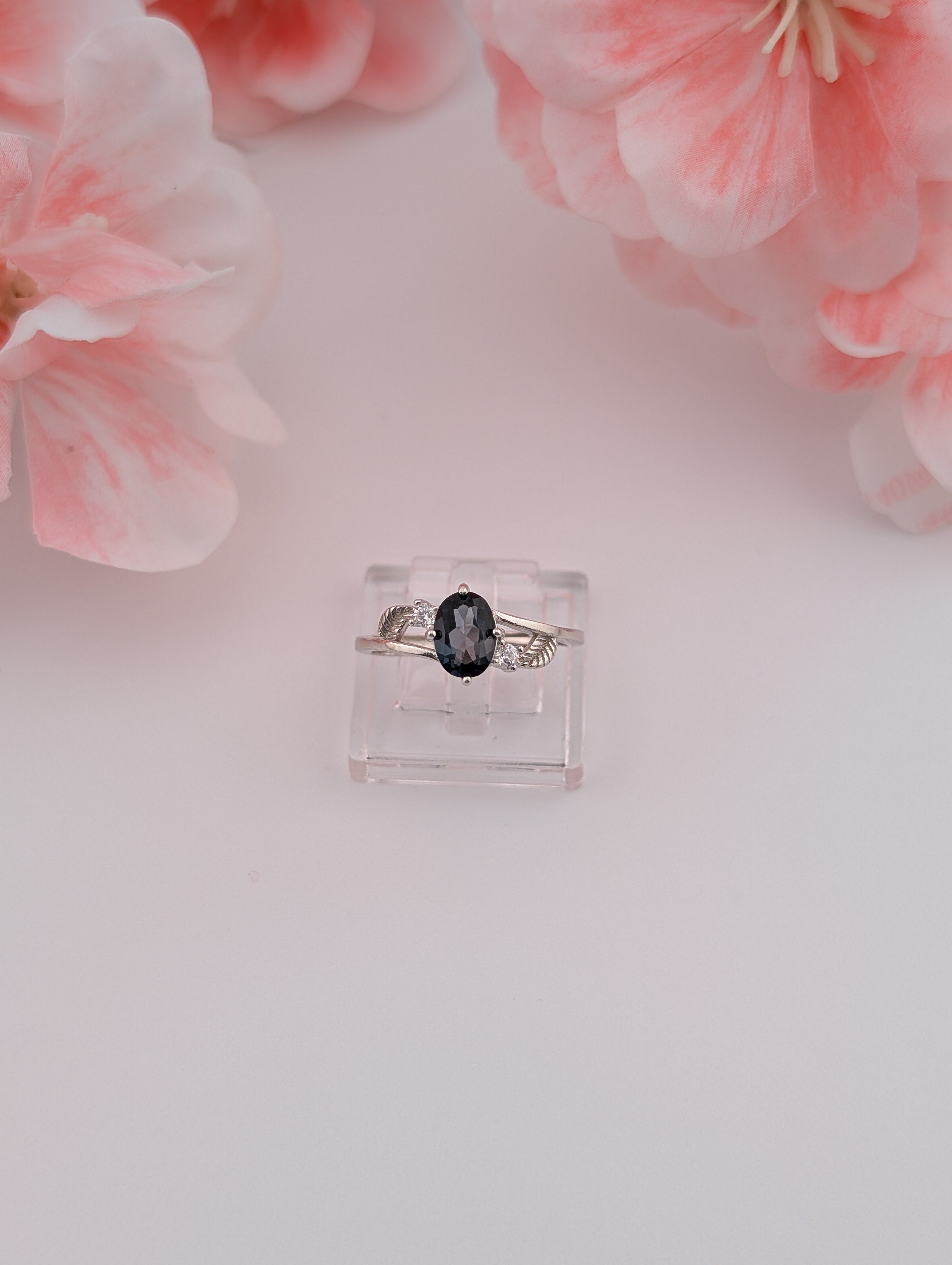 Blauer Topas Ring S925