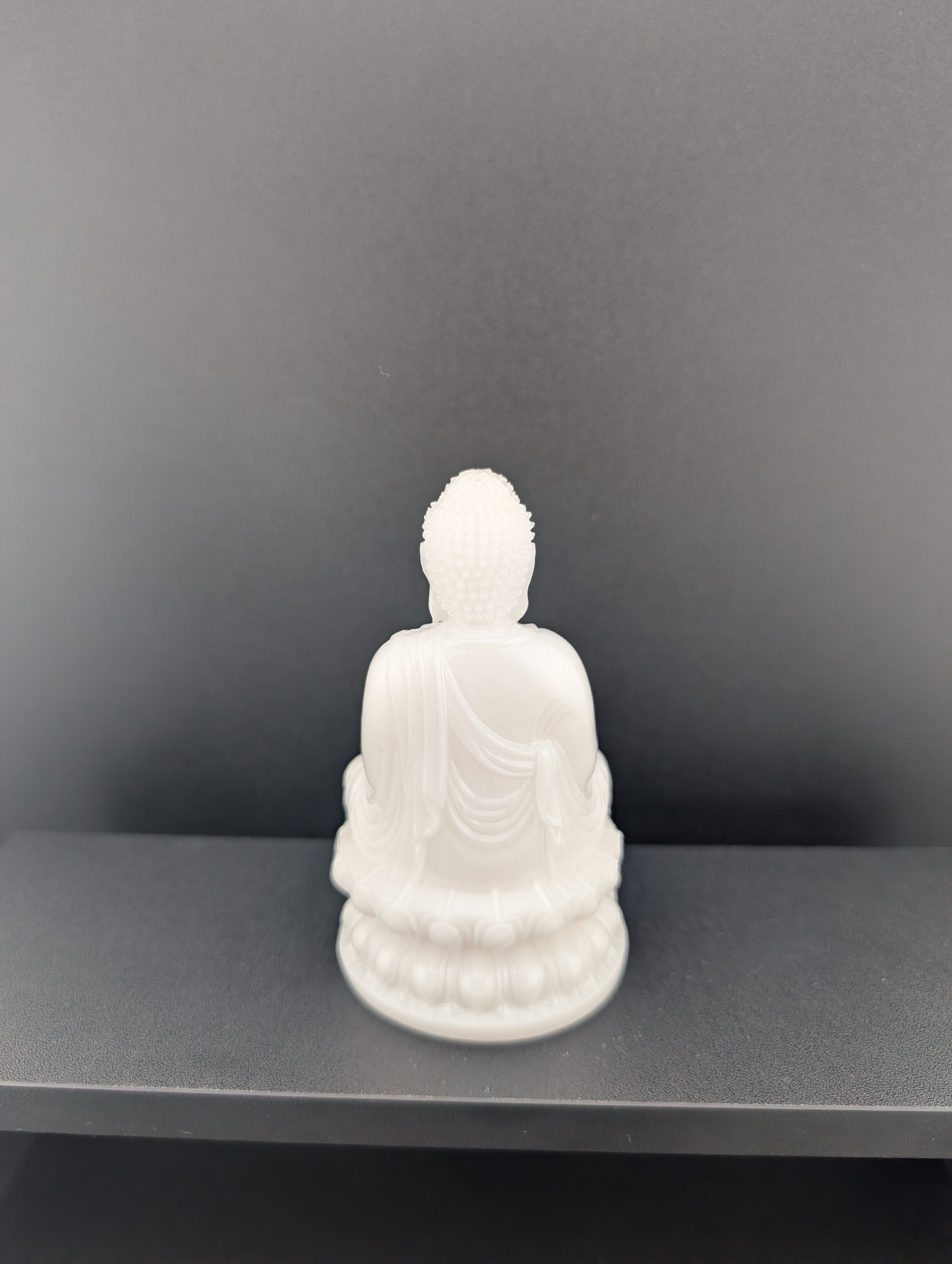 weiße Jade Buddha