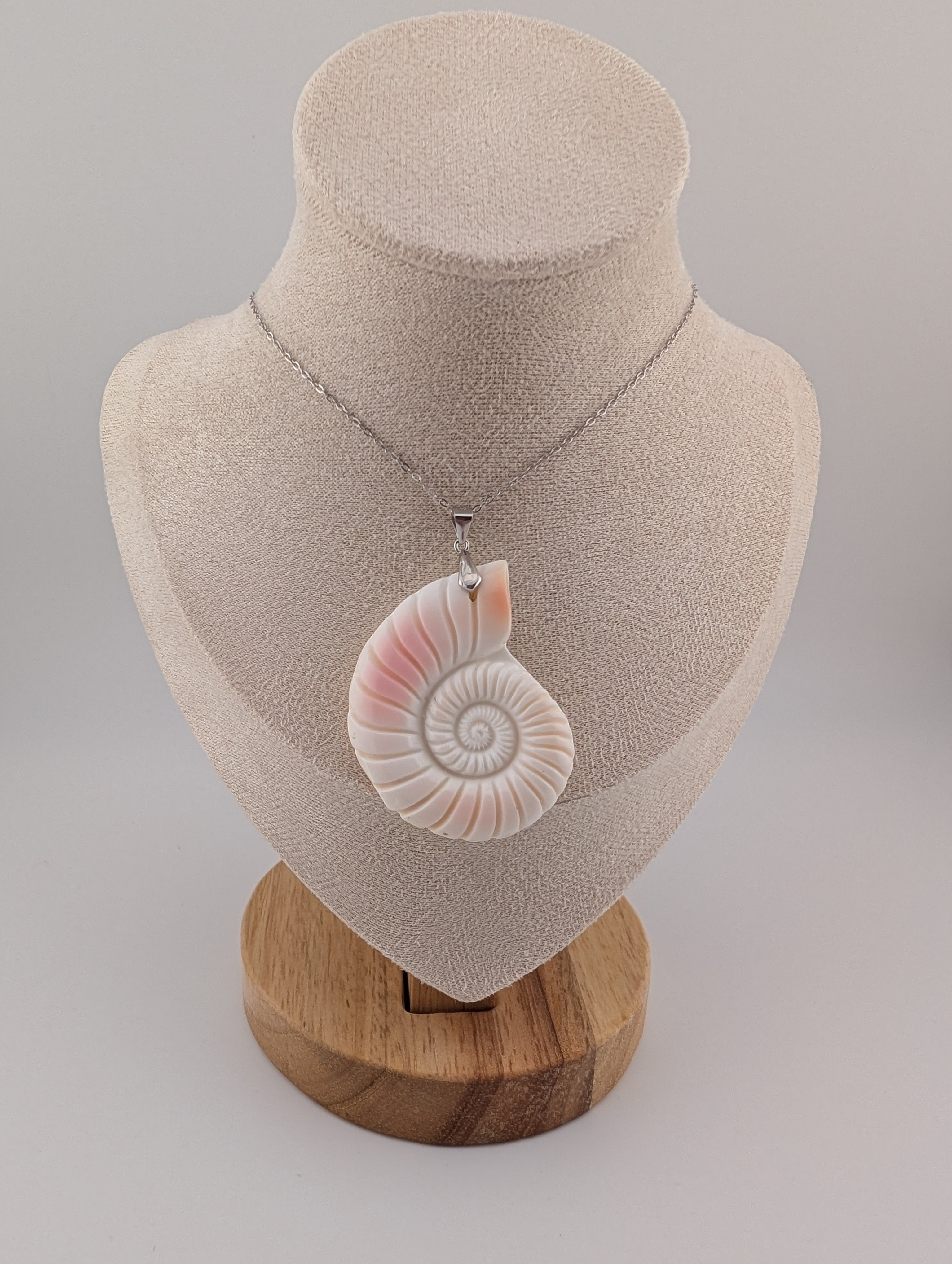 Queen conch shell Anhänger S925