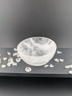 Bergkristall Schale rund