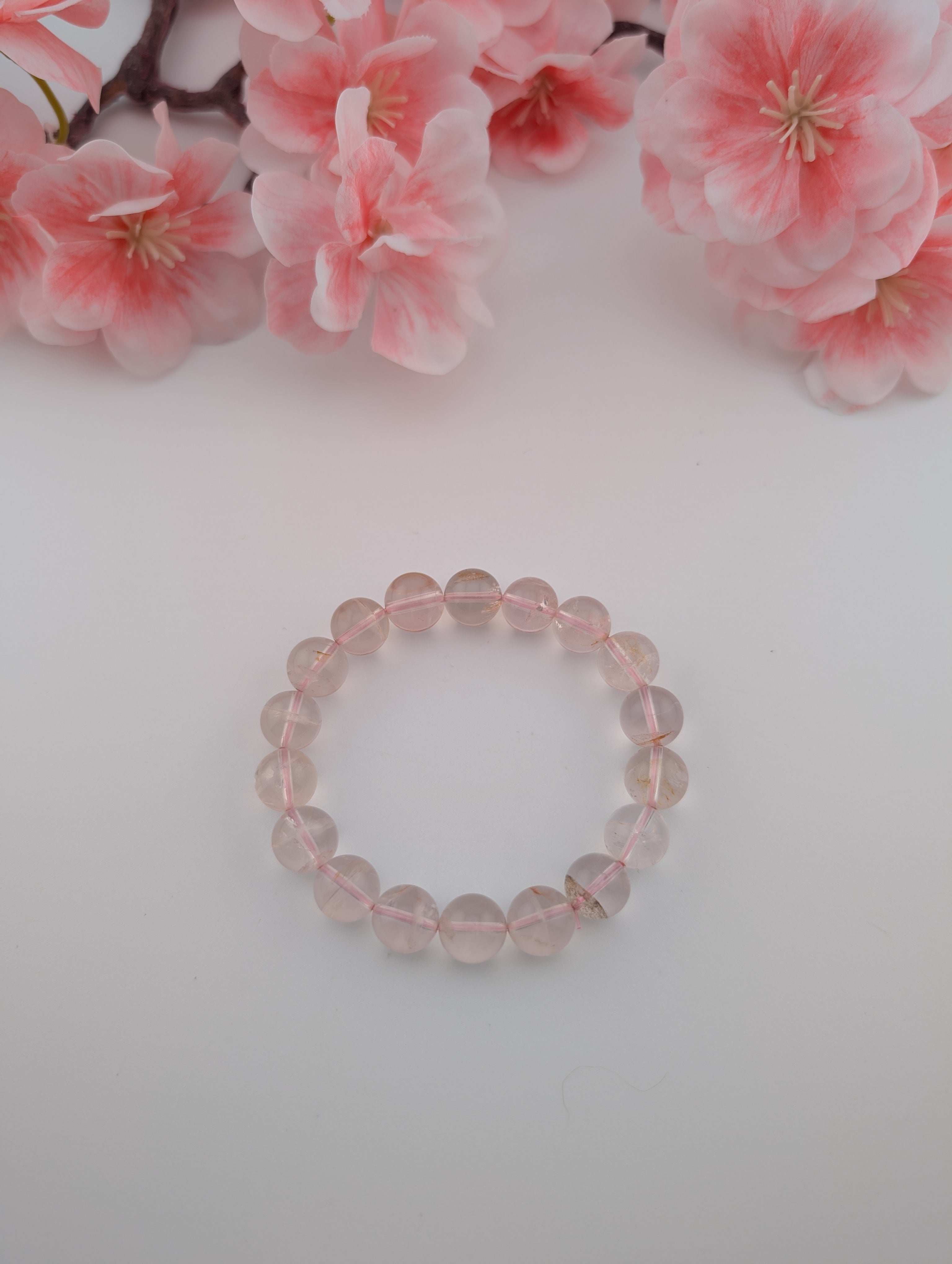 Rosenquarz Armband 10 mm