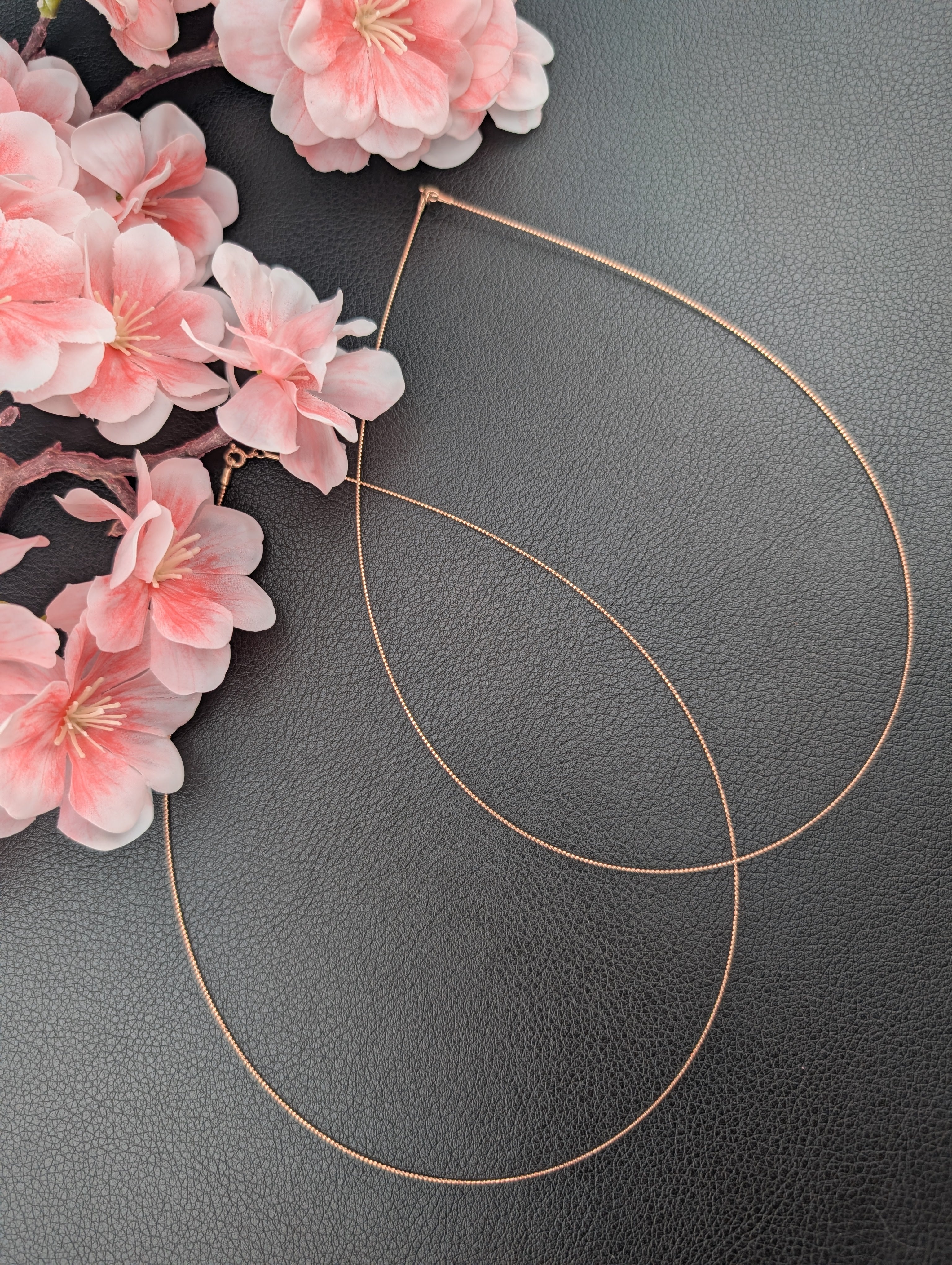 Kette S925 rosegold 45 cm
