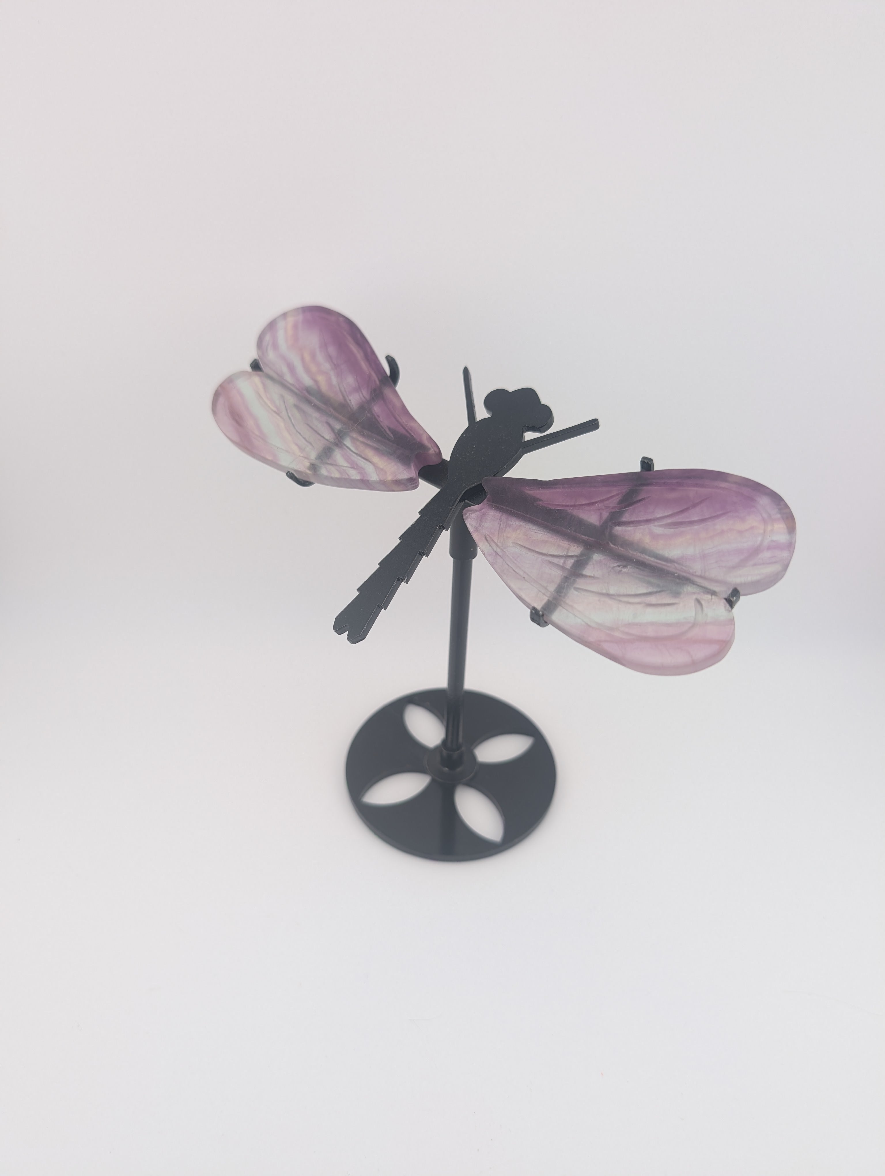 Fluorit Libelle auf Ständer