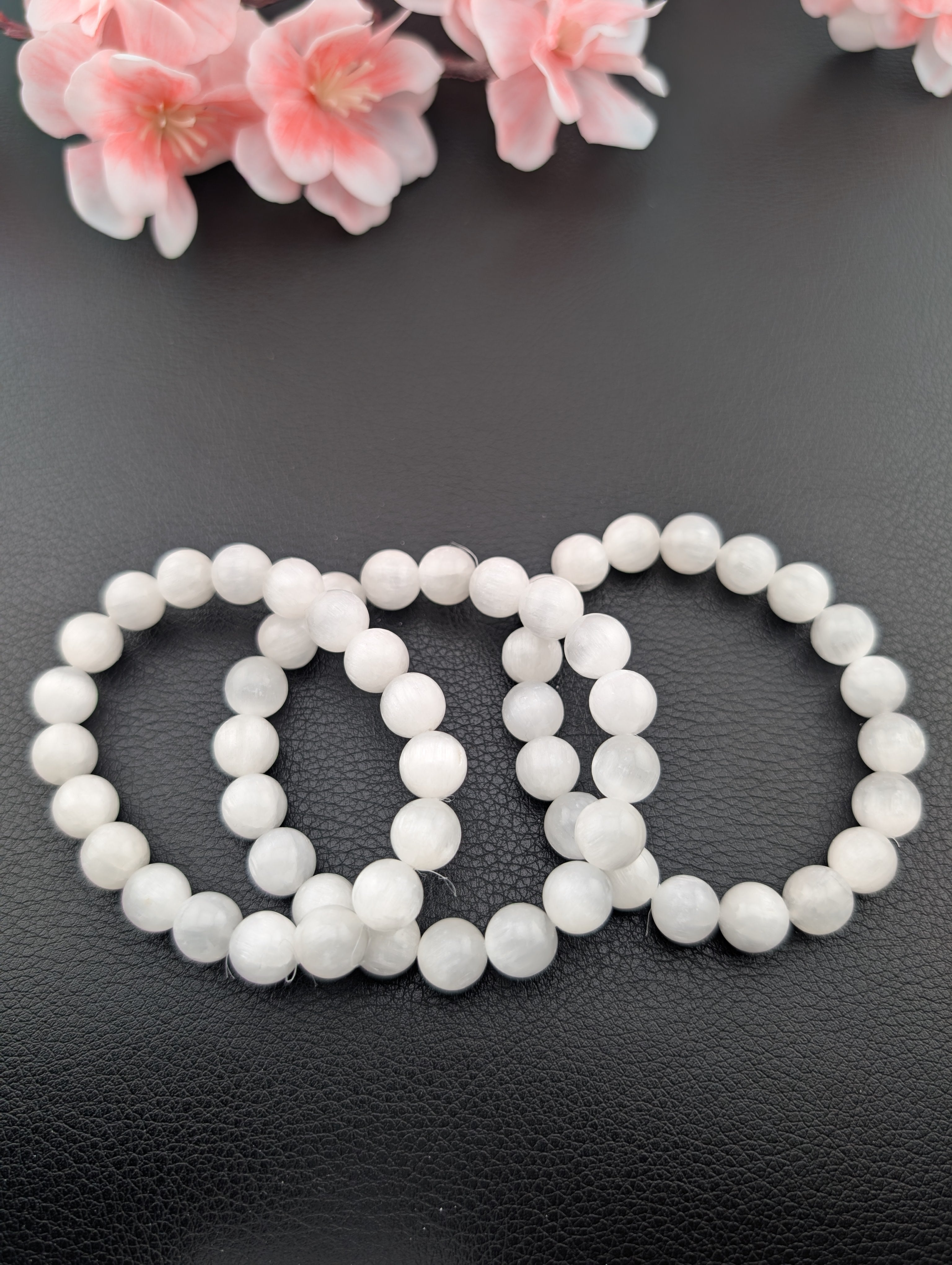 Selenit Armband 10 mm