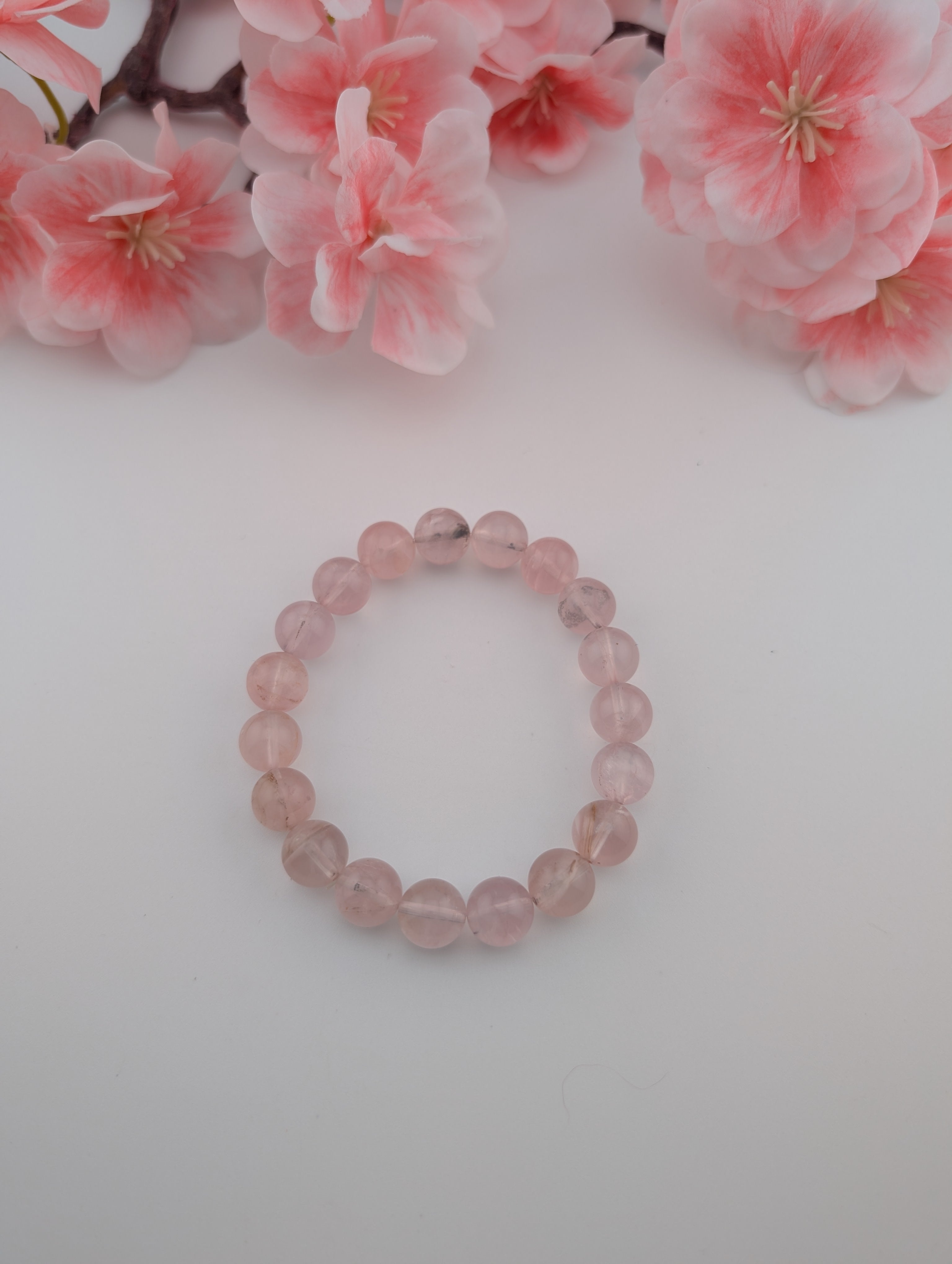 Rosenquarz Armband 10 mm