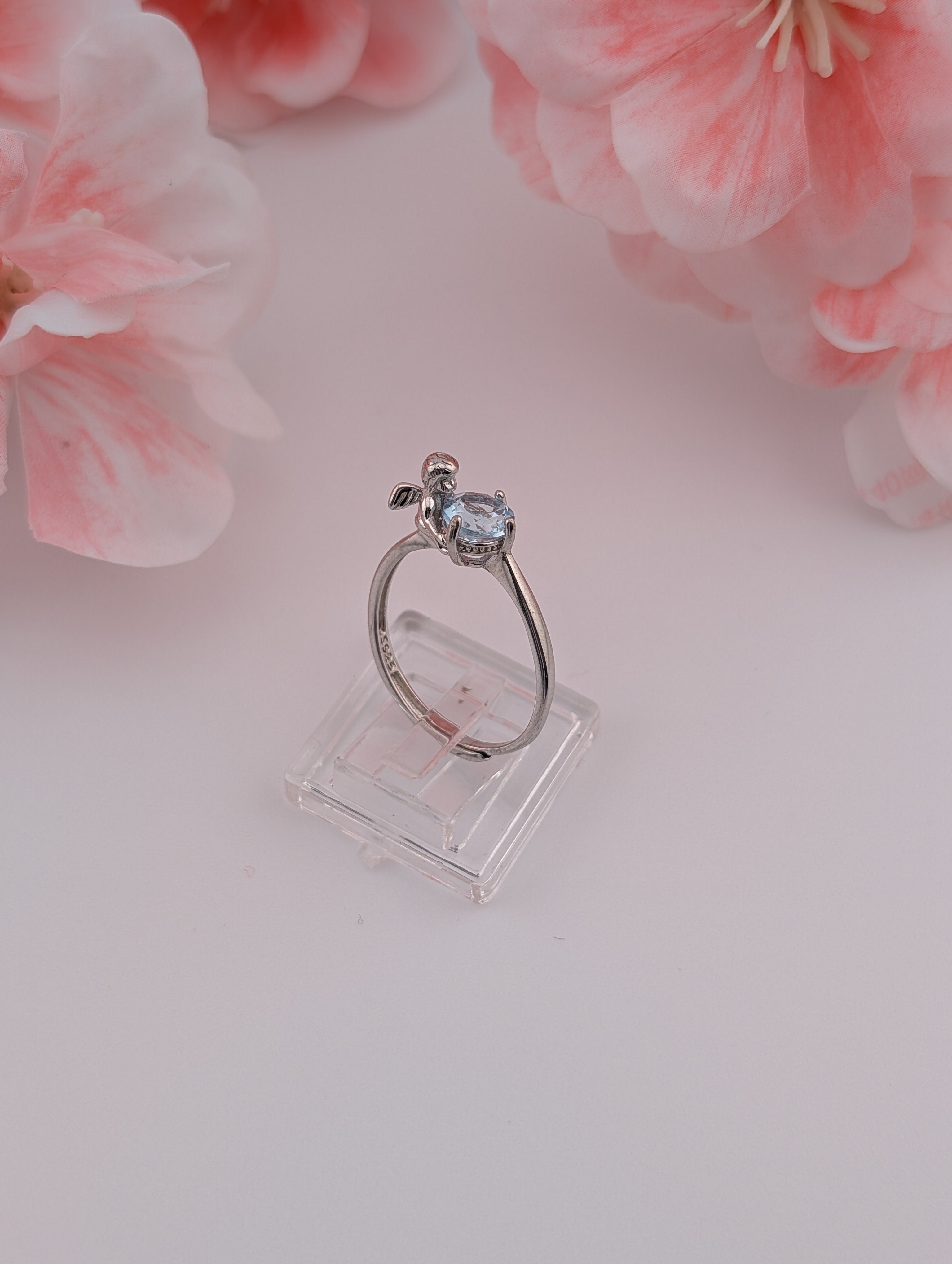 Blauer Topas Ring S925