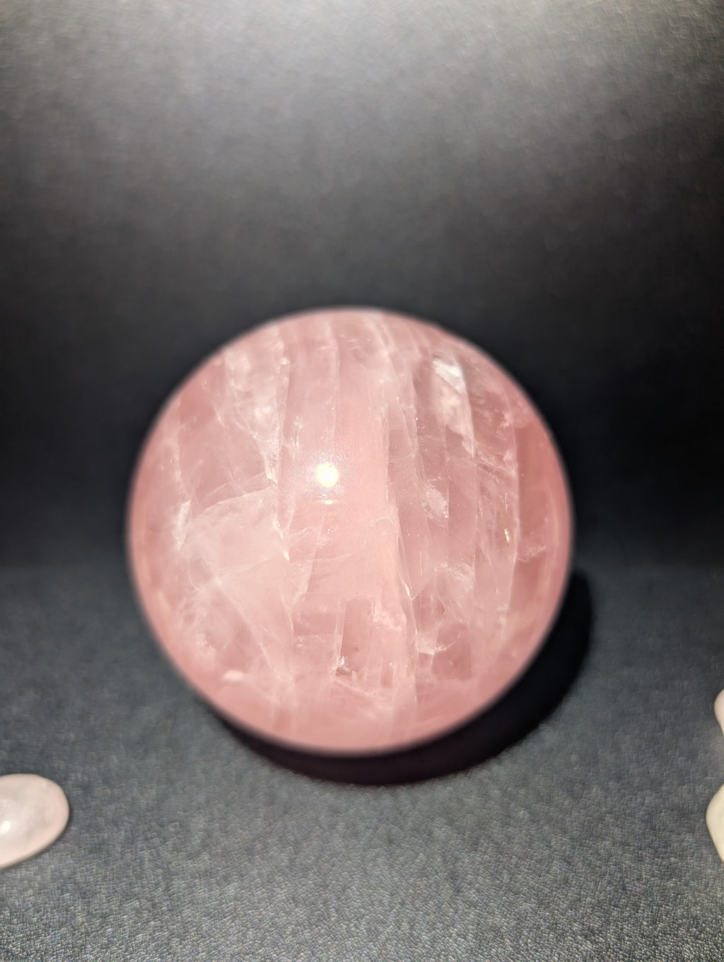 Rosenquarz Kugel (Stern)
