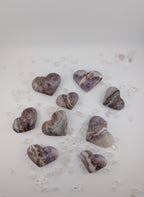 Amethyst Herz mit Mexikan Crazy Lace Achat