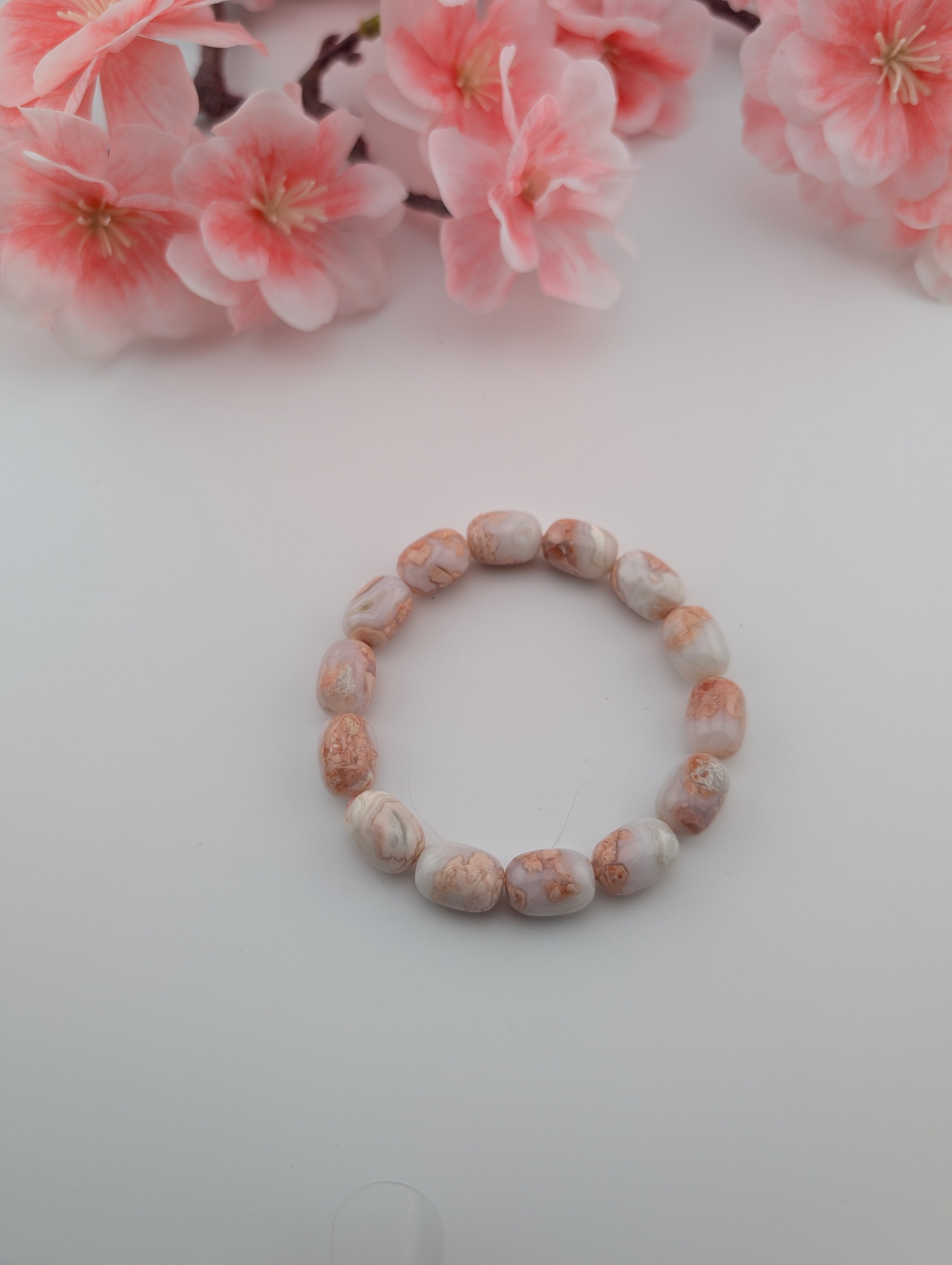 Pinker Aachat Armband 10mm
