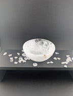 Bergkristall Schale rund