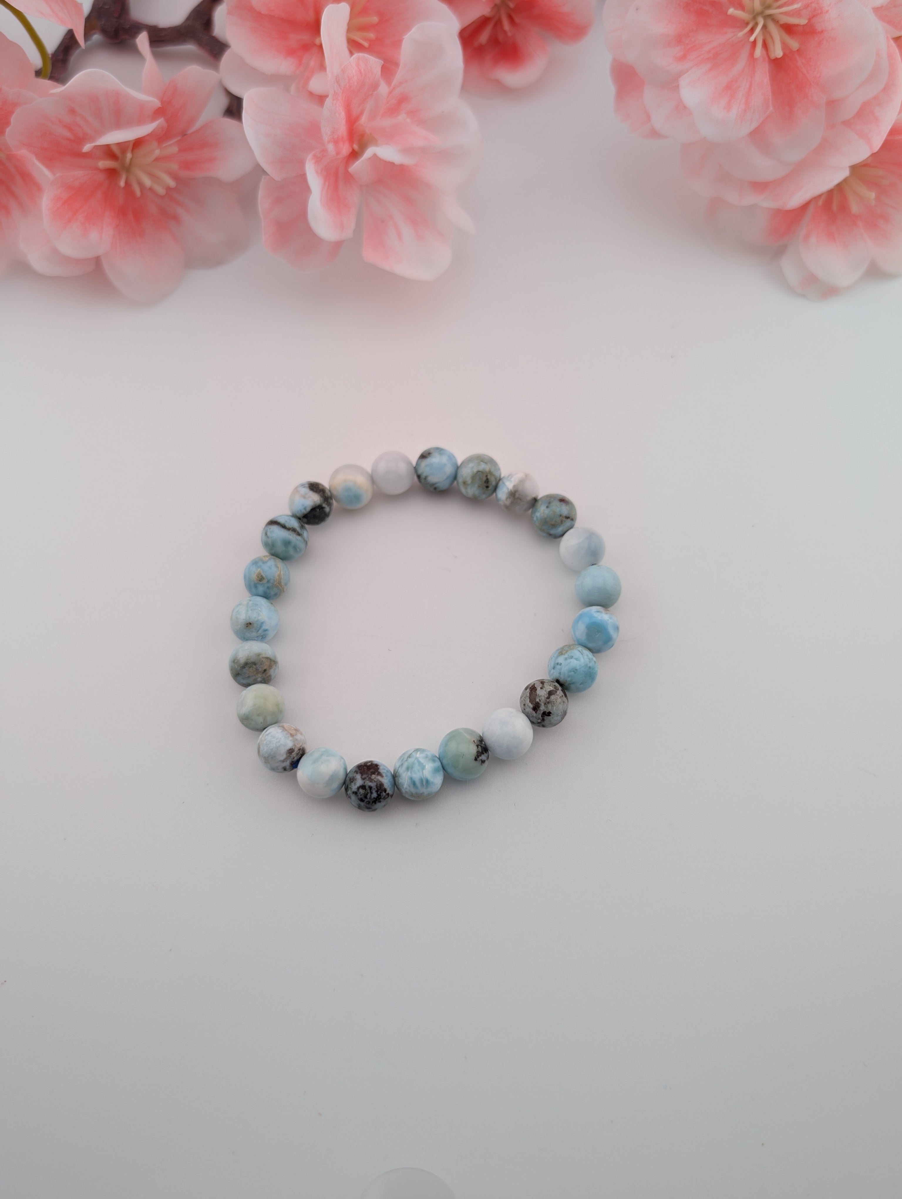Larimar Armband 9 mm