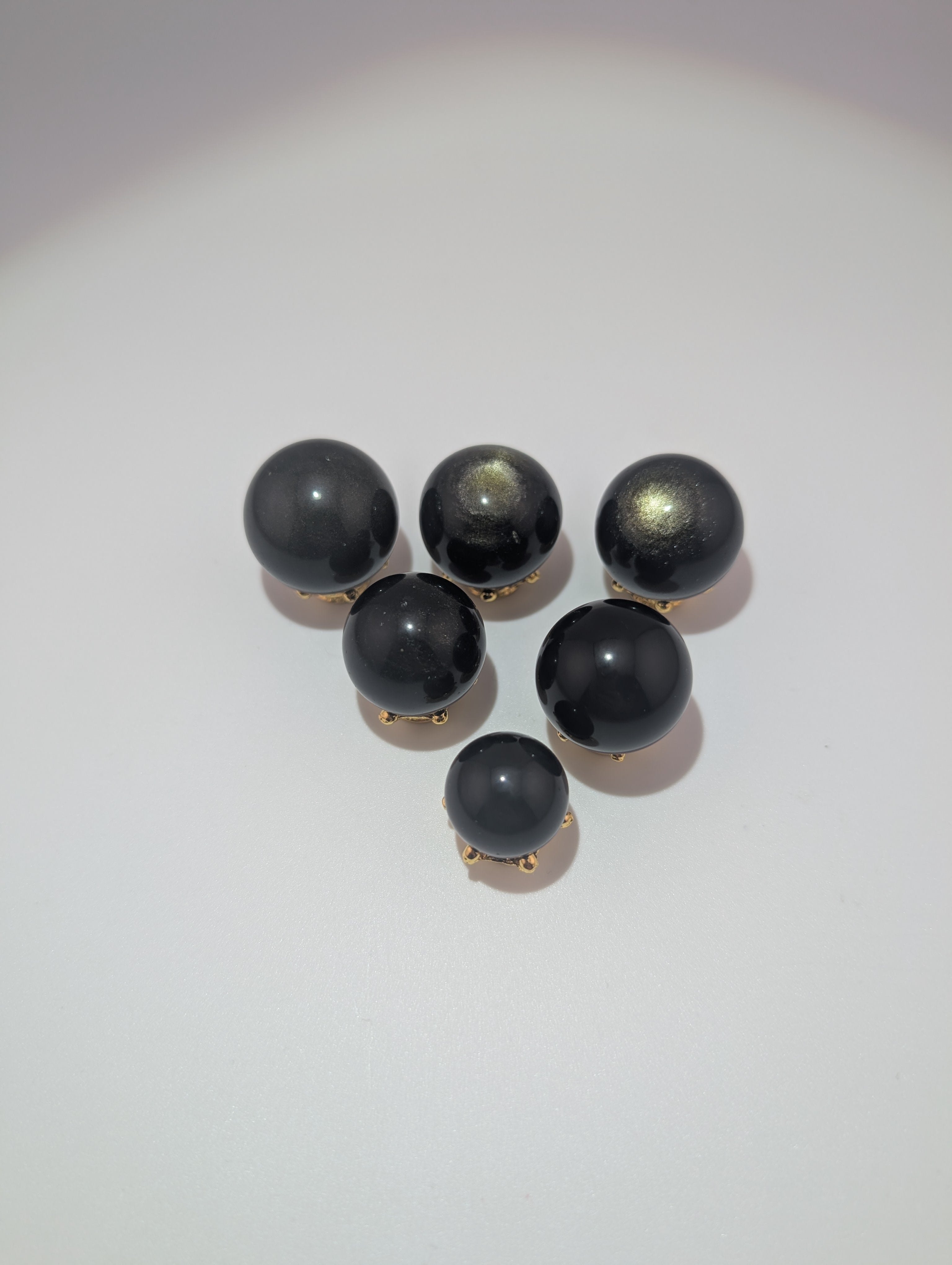 Gold Obsidian Kugel klein