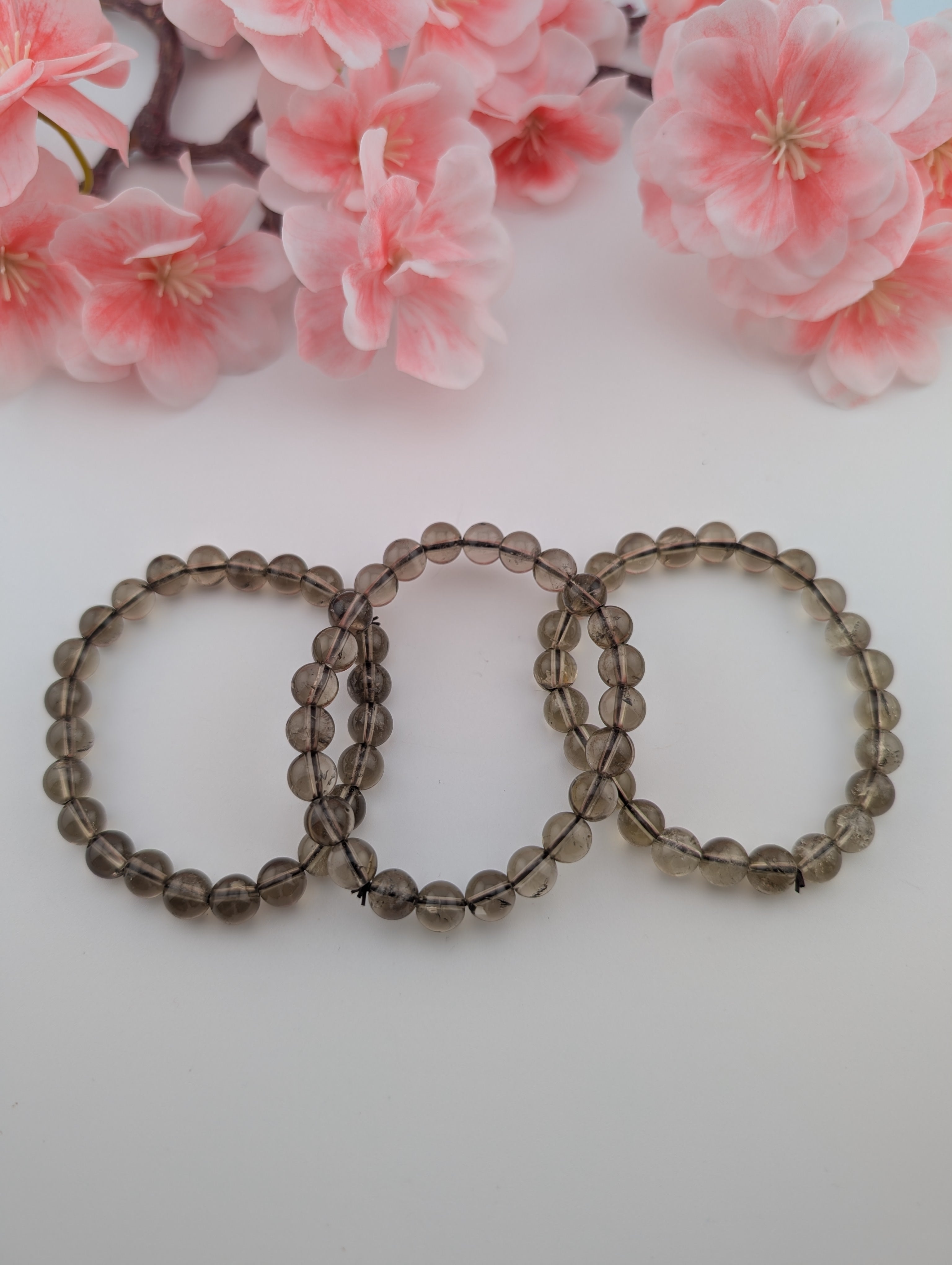 Rauchquarz Armband 8 mm