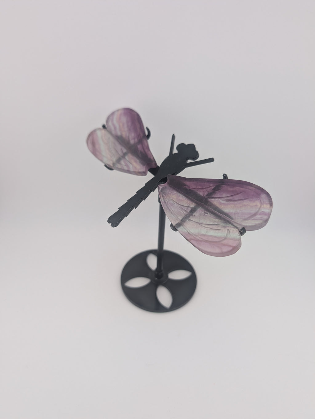 Fluorit Libelle auf Ständer