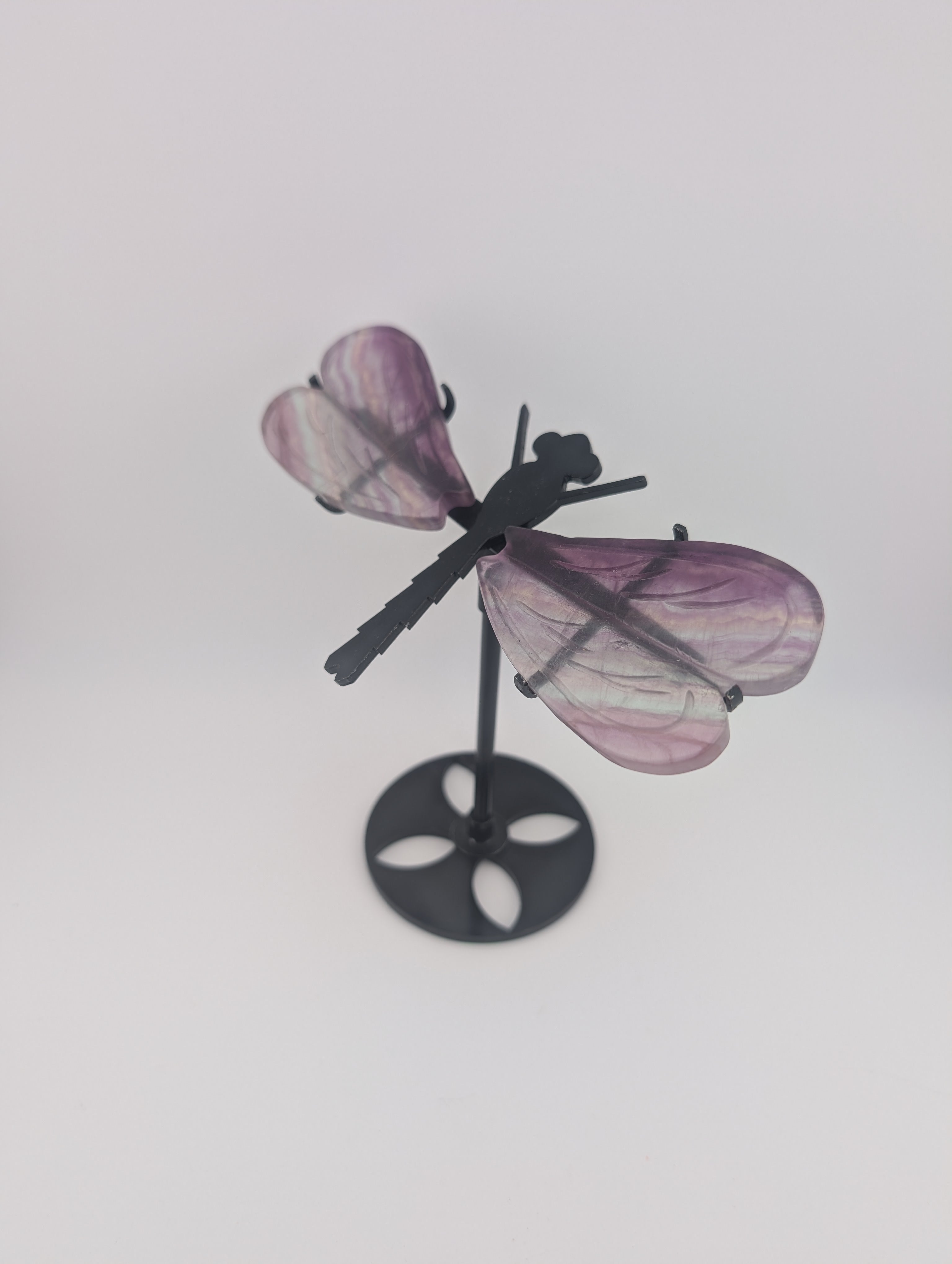 Fluorit Libelle auf Ständer