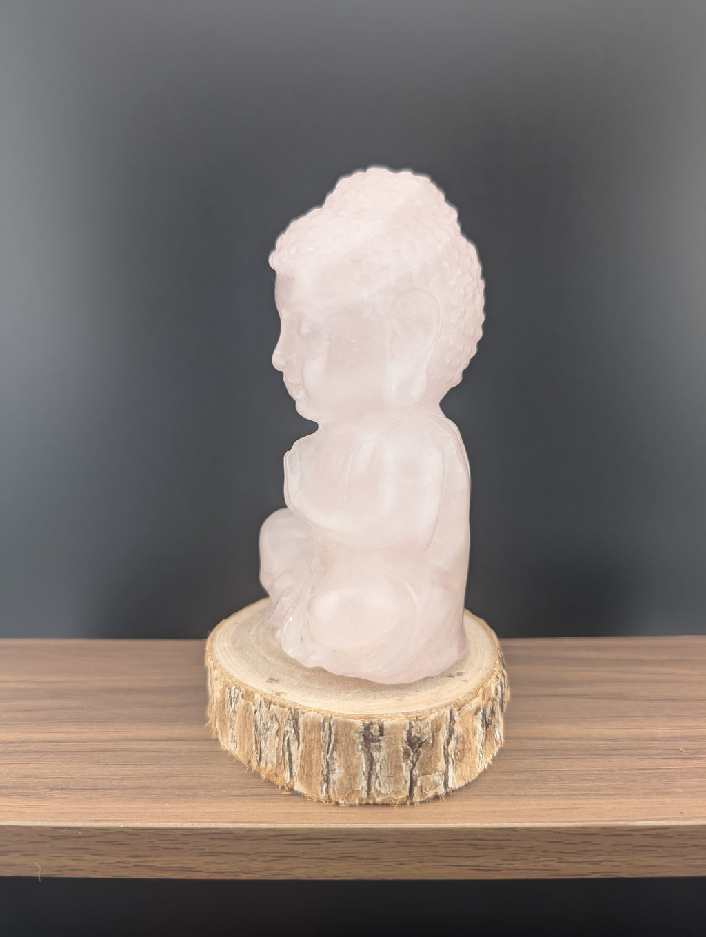 Rosenquarz Buddha
