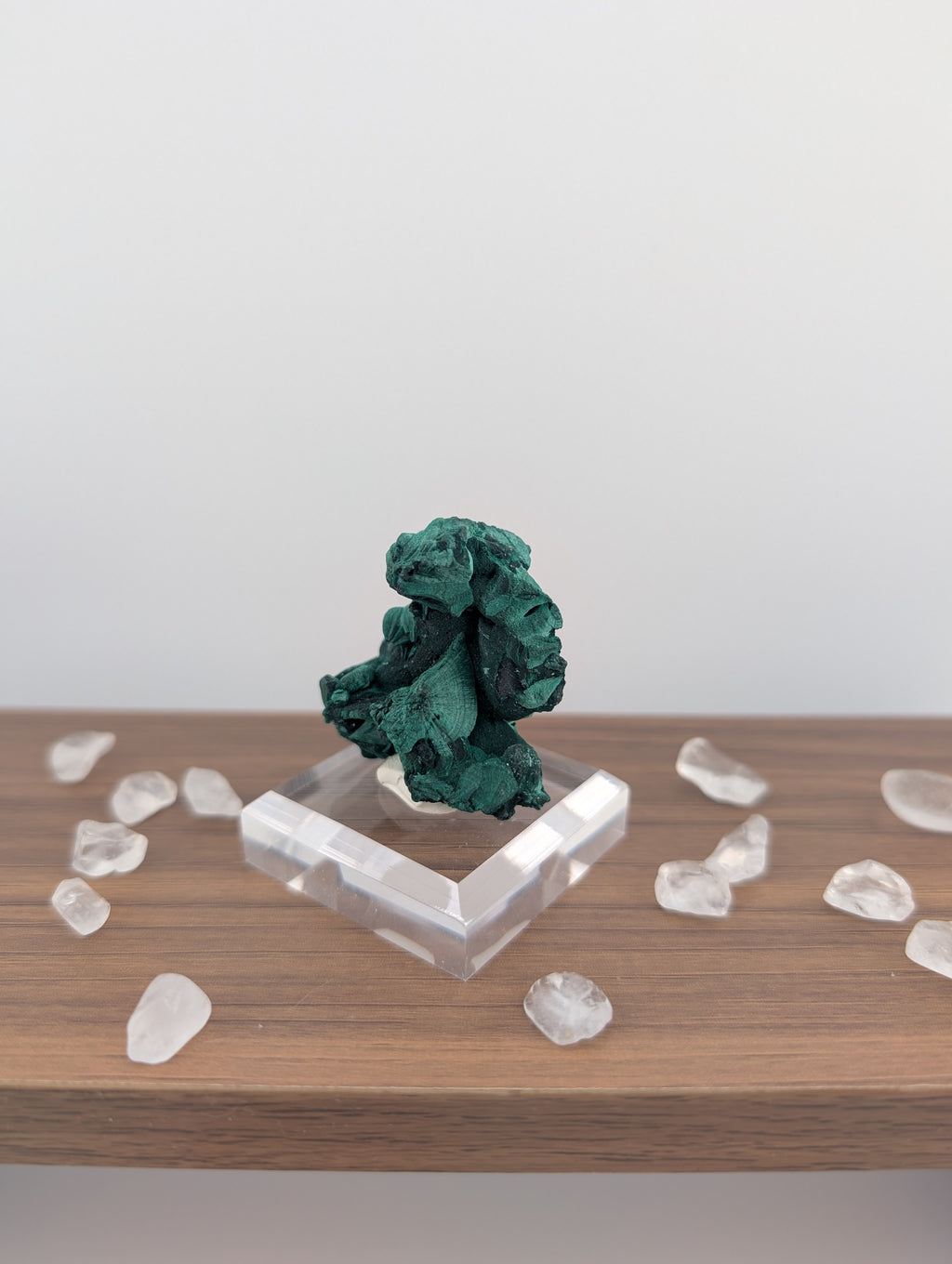Malachit Rohstein auf Acryl