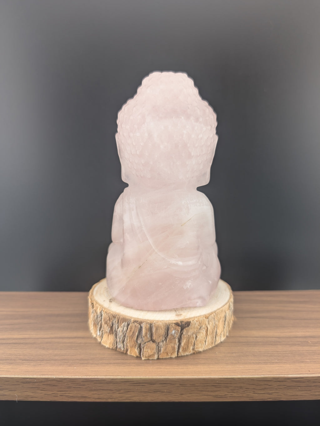 Rosenquarz Buddha