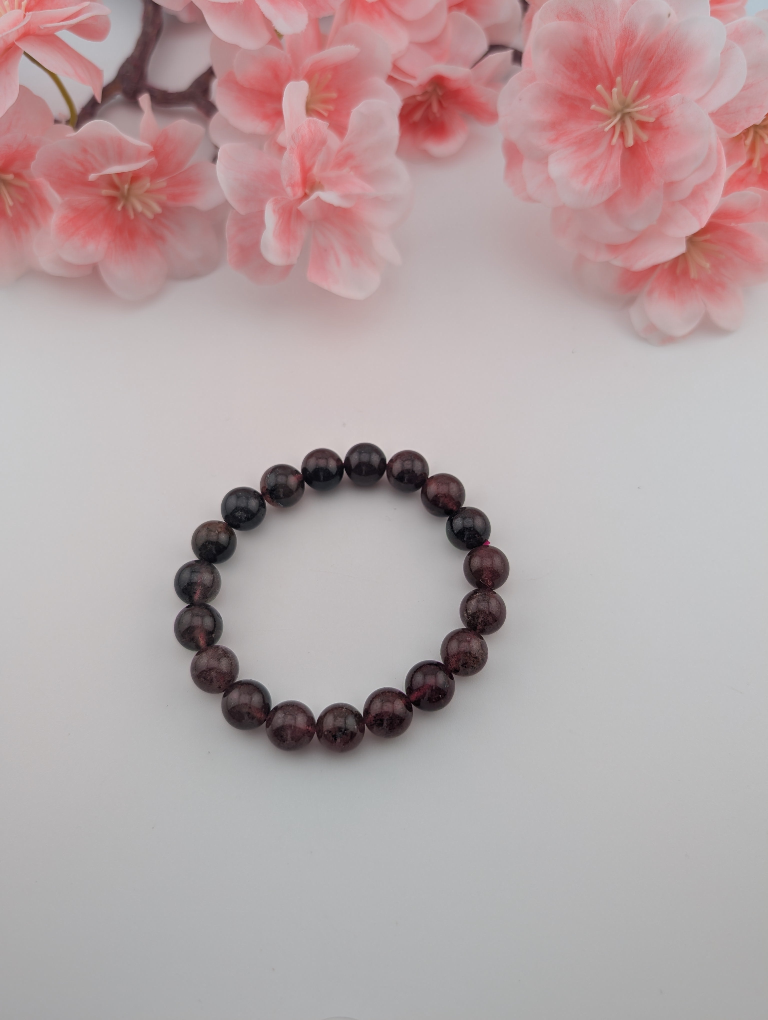 Erdbeerquarz Armband 10 mm