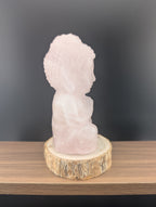 Rosenquarz Buddha