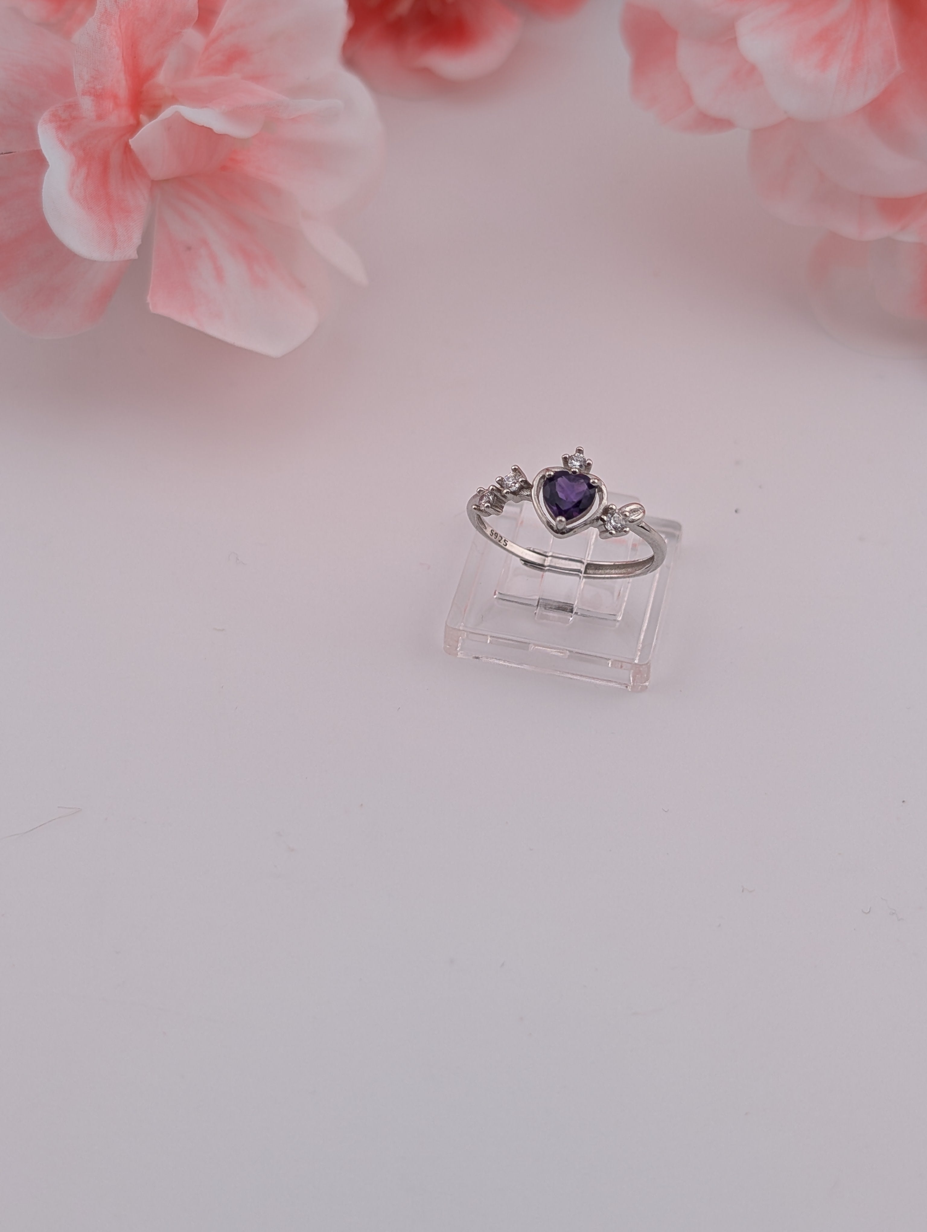 Amethyst Ring Herz S925